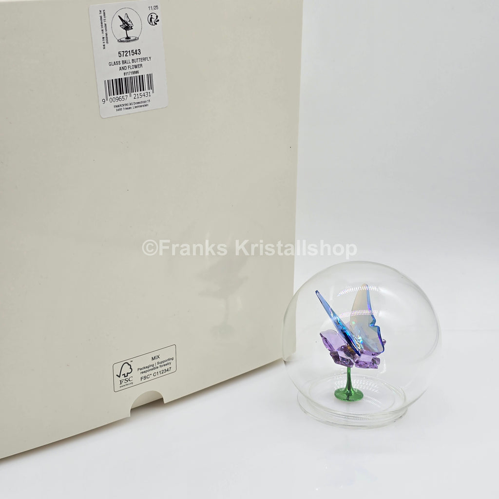 Swarovski Idyllia Glaskugel Schmetterling und Blume 5721543