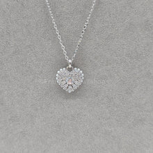 Lade das Bild in den Galerie-Viewer, SWAROVSKI Idyllia Herz Halskette Weiß, Rhodiniert 5684386
