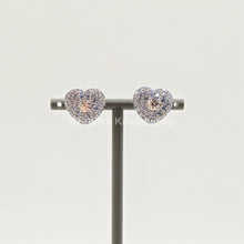 Lade das Bild in den Galerie-Viewer, SWAROVSKI Idyllia Herz Ohrstecker, Blau, Rhodiniert 5683576
