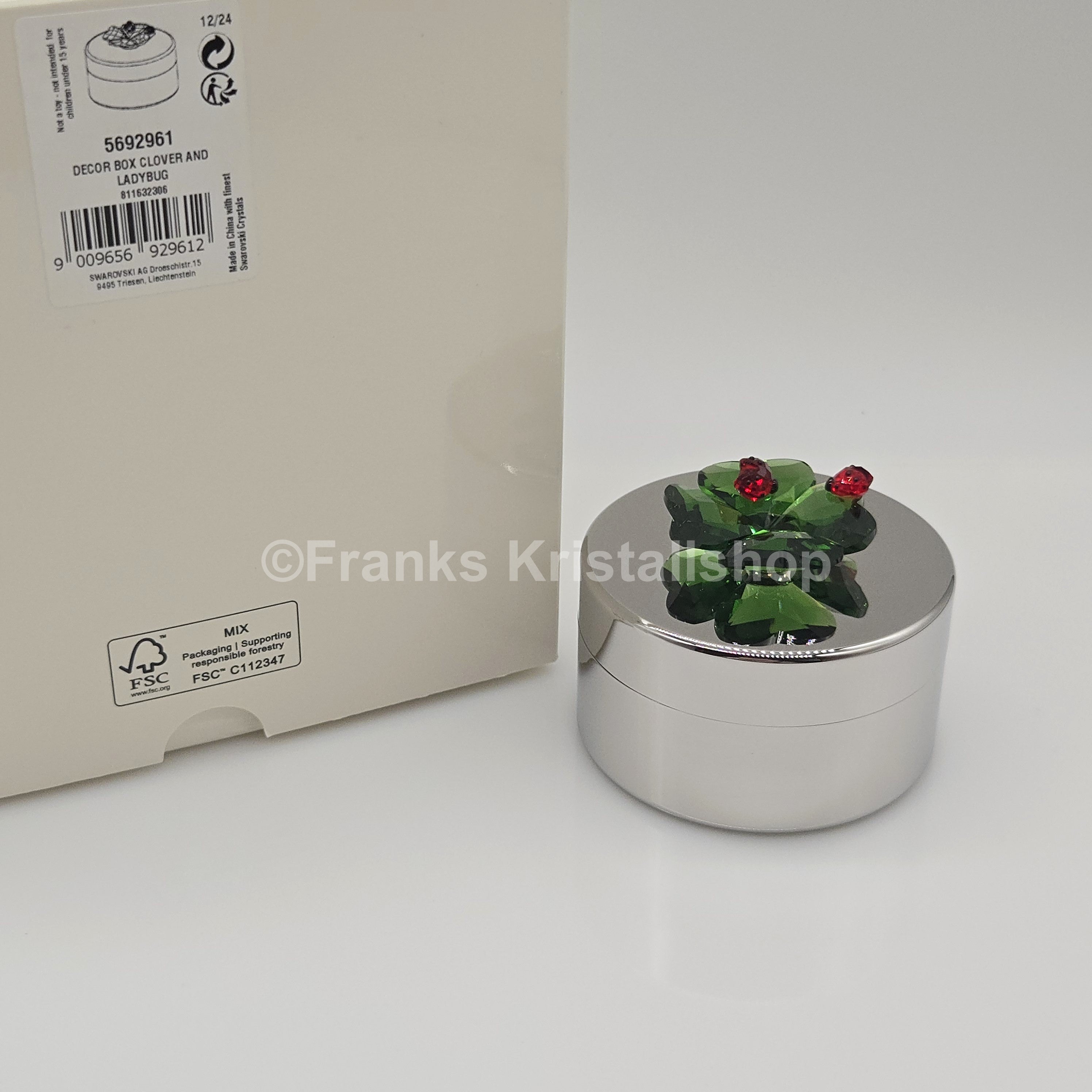 SWAROVSKI Idyllia Glücksklee und Marienkäfer Dekorative Box 5692961