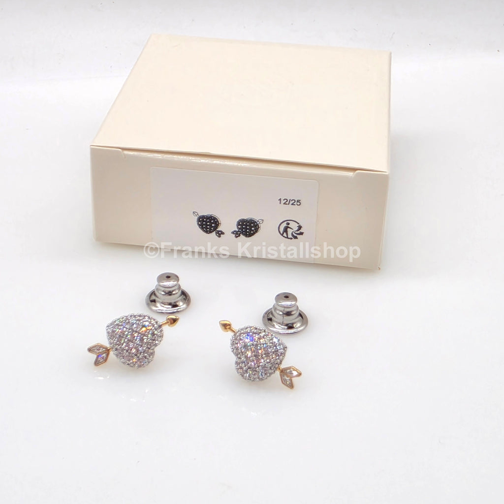 SWAROVSKI Idyllia Ohrstecker Herz mit Pfeil, Metallmix 5737298