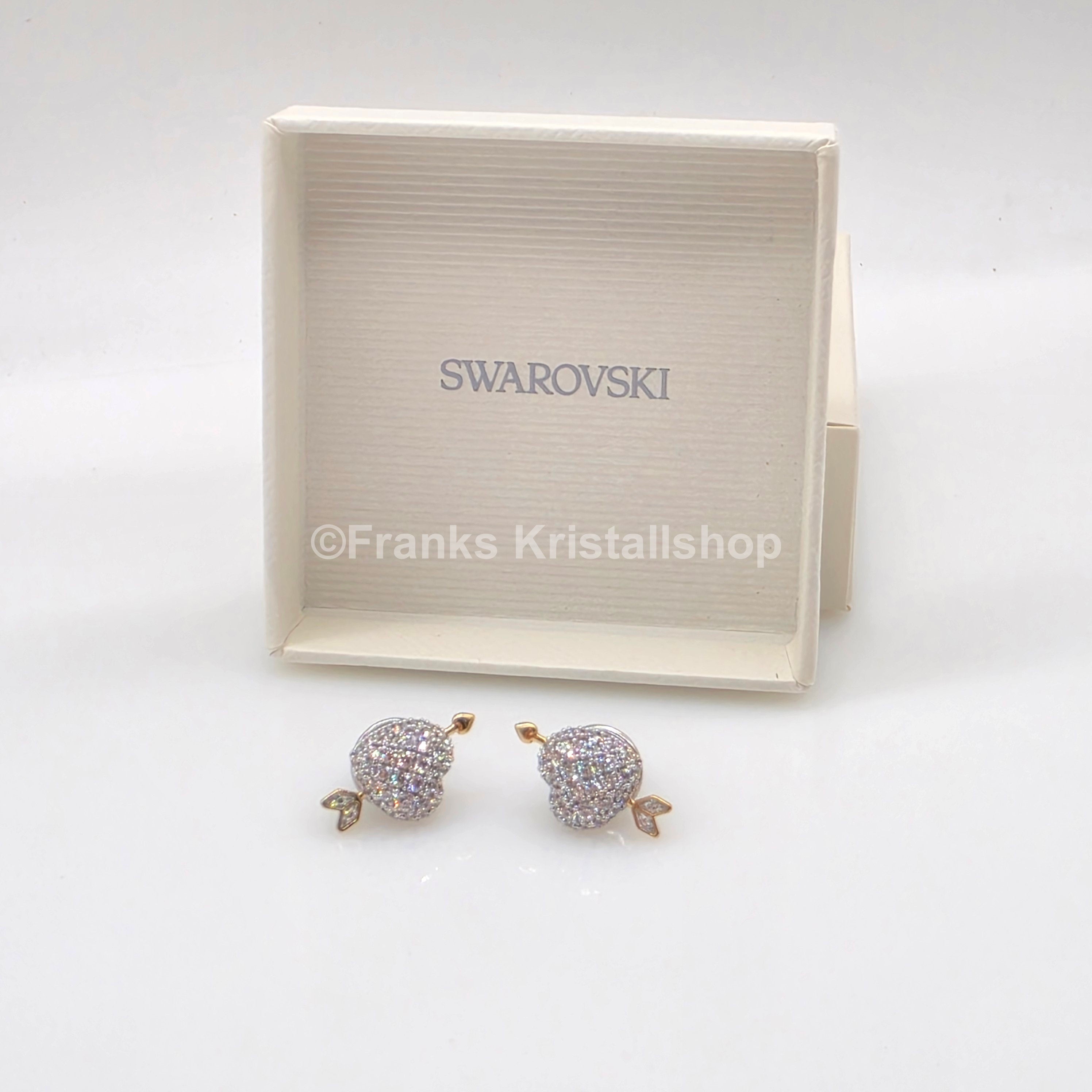 SWAROVSKI Idyllia Ohrstecker Herz mit Pfeil, Metallmix 5737298