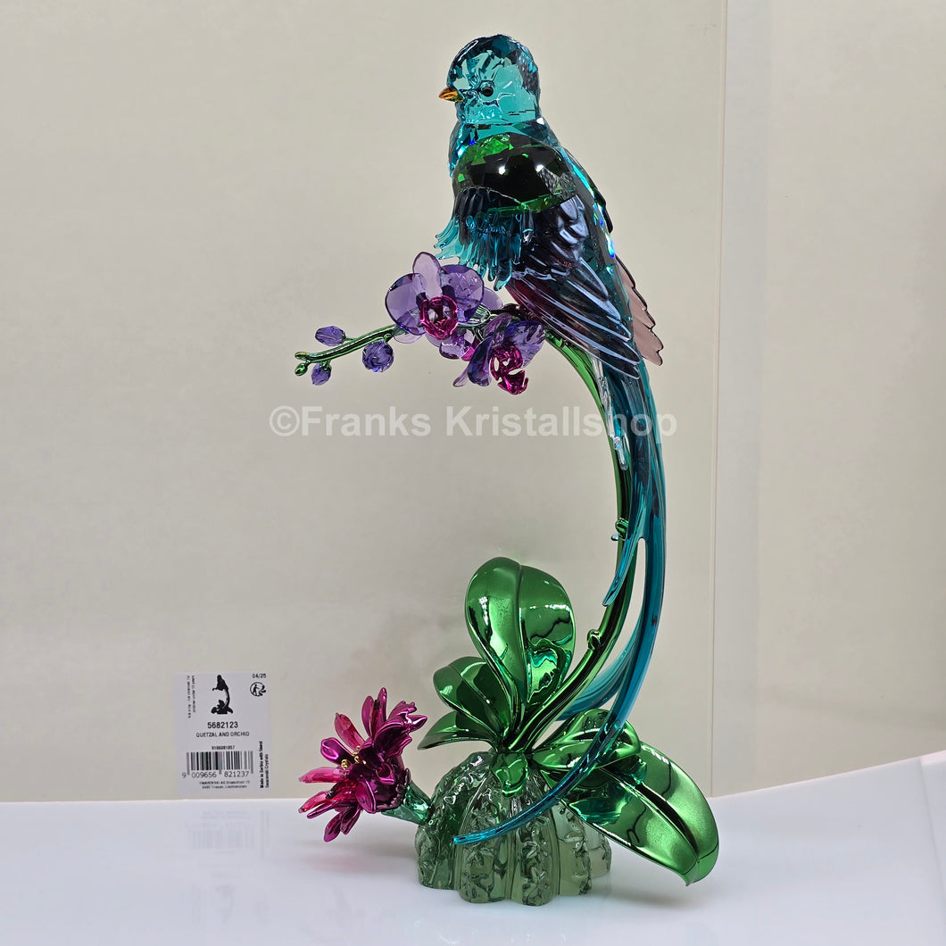 SWAROVSKI Idyllia Vogel Quetzal und Orchidee 5682123