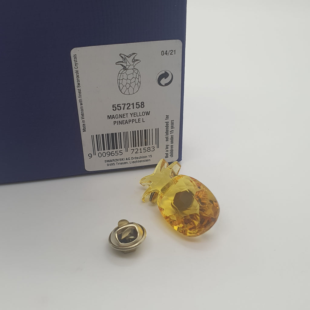 SWAROVSKI Jungle Beats Ananas Magnet Brosche Gelb Groß 5572158