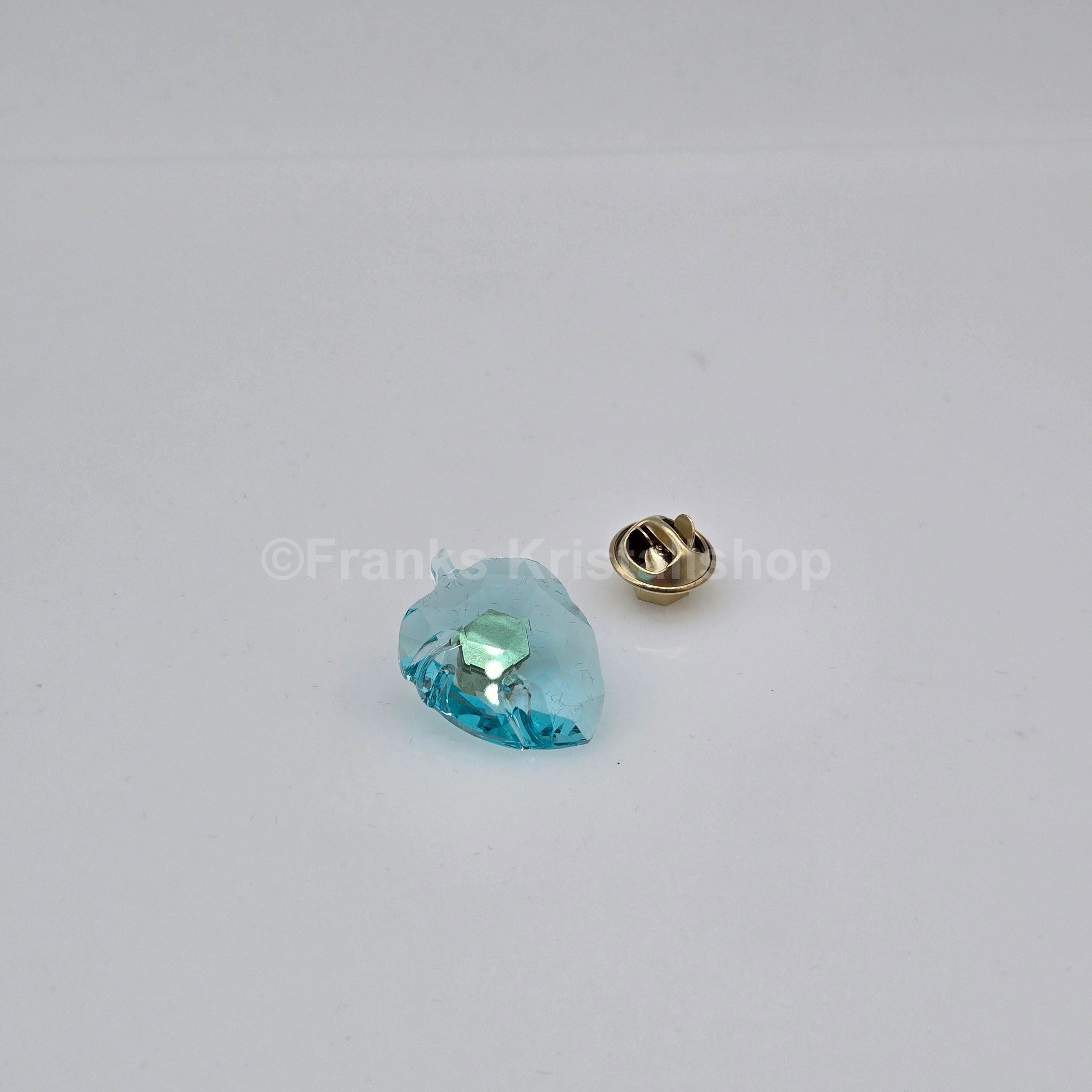 SWAROVSKI Jungle Beats Blatt Magnet Brosche Blau, Klein 5572155