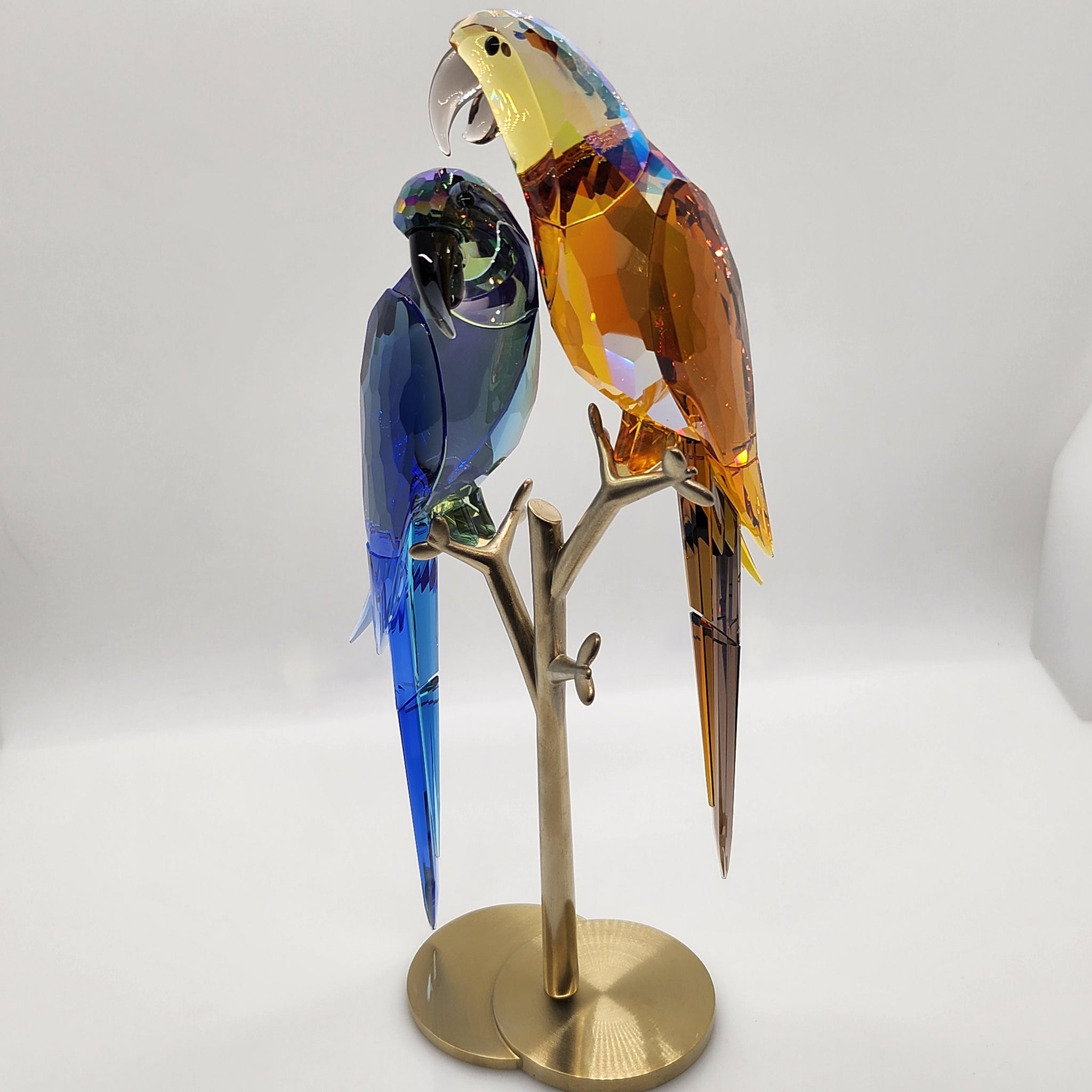 Swarovski Jungle Beatsオウム Bell & Brio 置物 Swarovski Jungle Beats Parrot Couple Bell & Brio – David