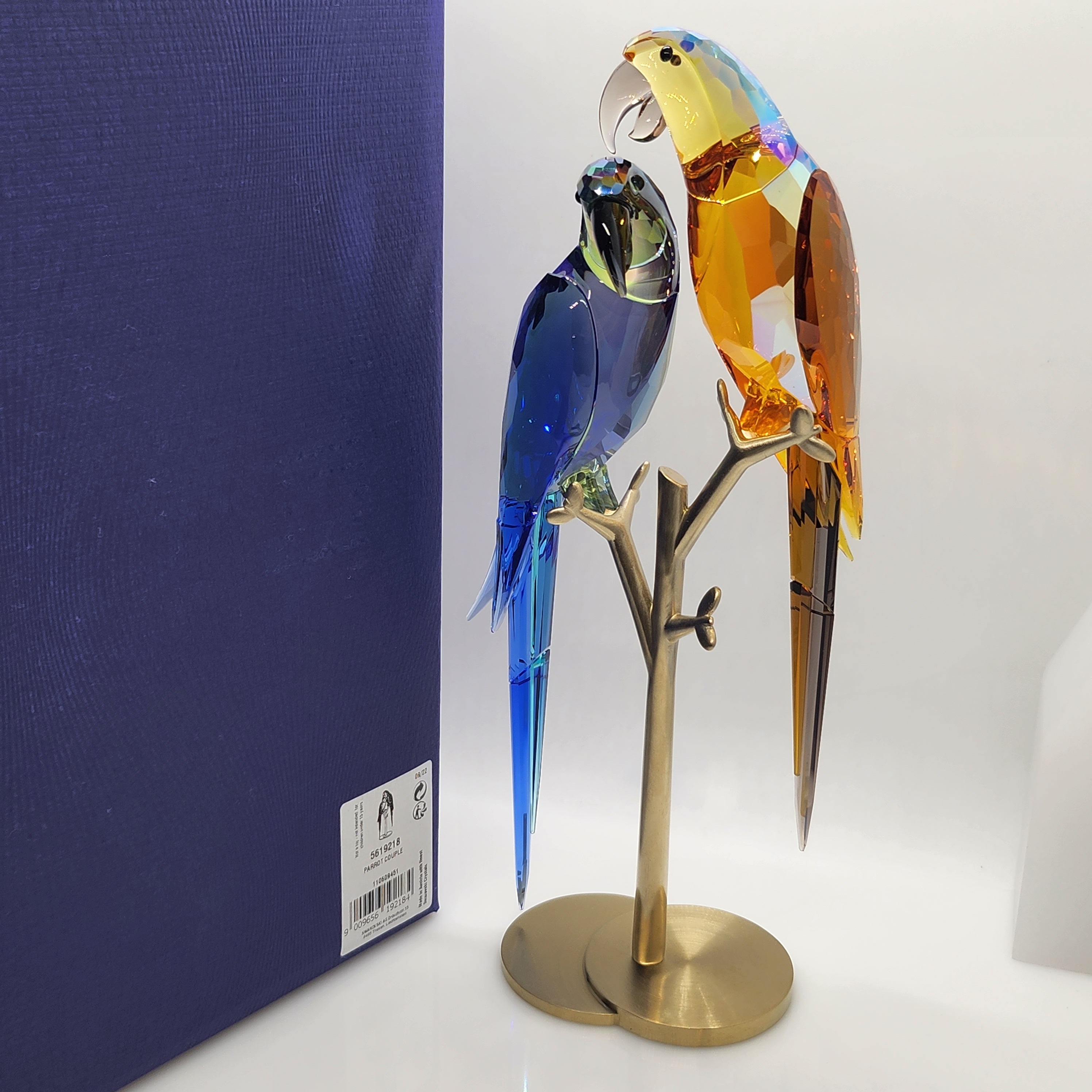 Swarovski Jungle Beatsオウム Bell & Brio 置物 SWAROVSKI（スワロフスキー） Swarovski Jungle Beatsオウム（2羽