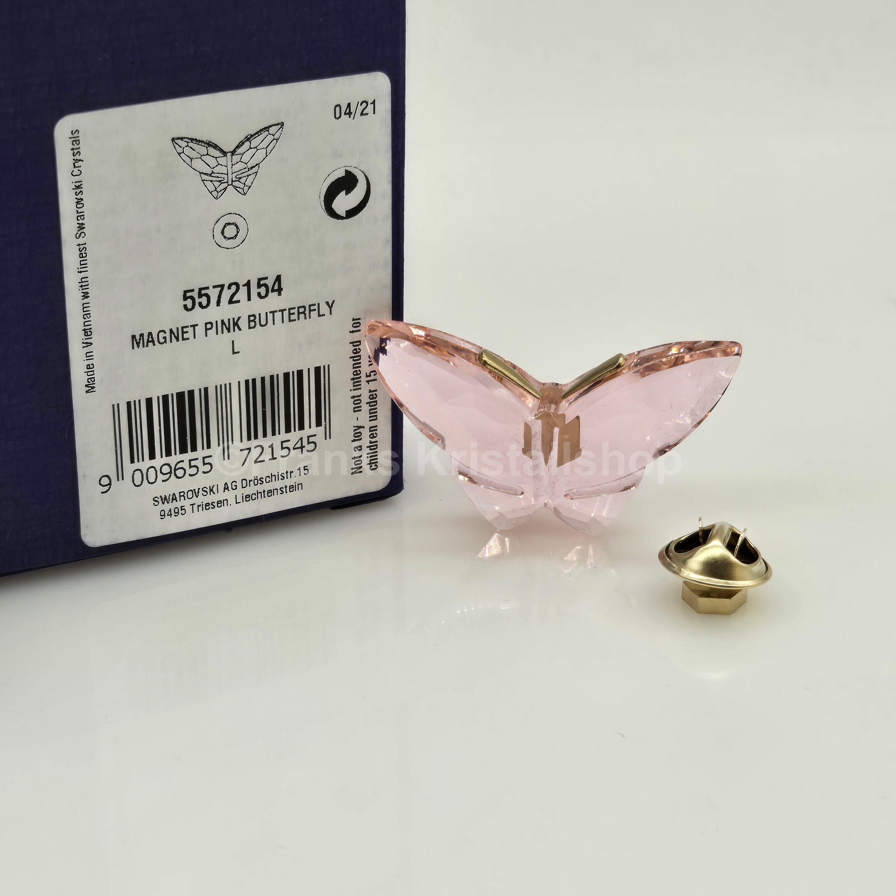 SWAROVSKI Jungle Beats Schmetterling Magnet Brosche Pink Groß 5572154