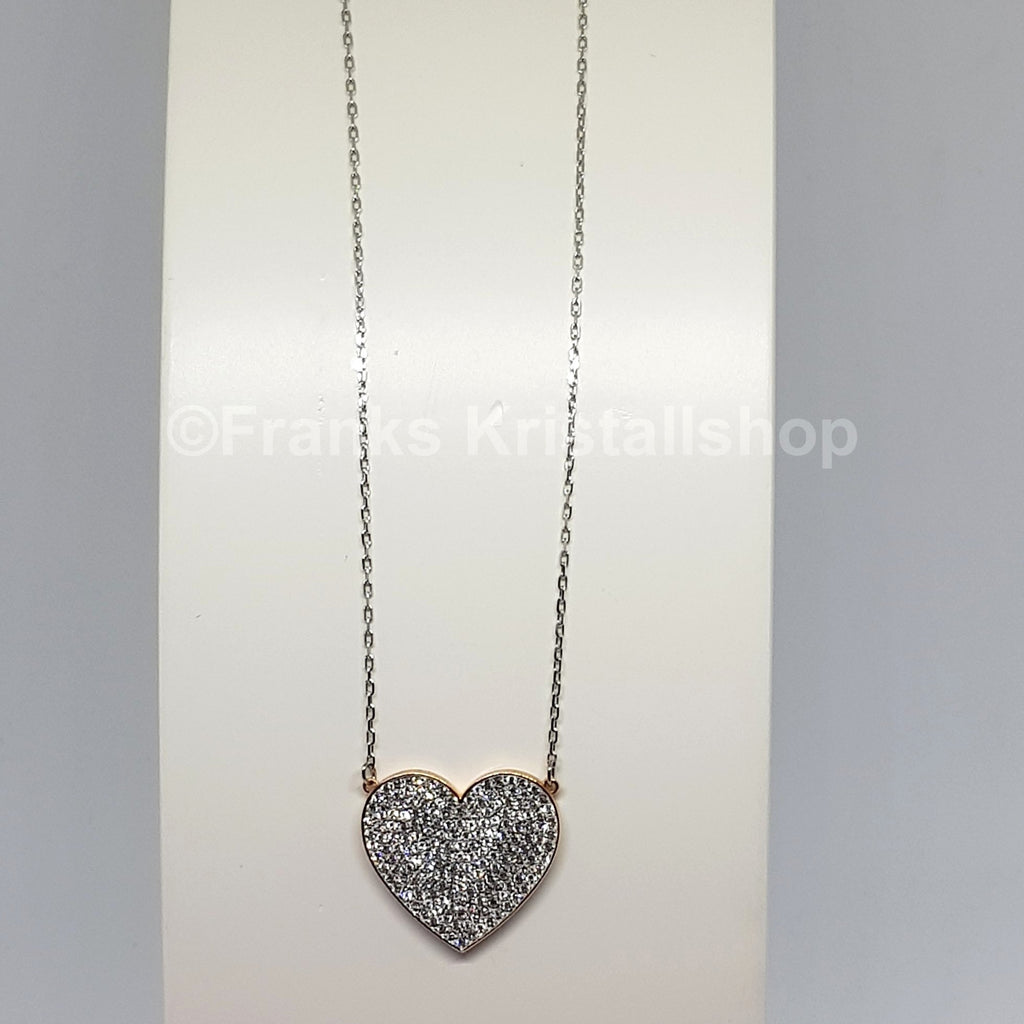 SWAROVSKI Cupid Herz Halskette, Weiß, Rhodiniert 5198940 oU