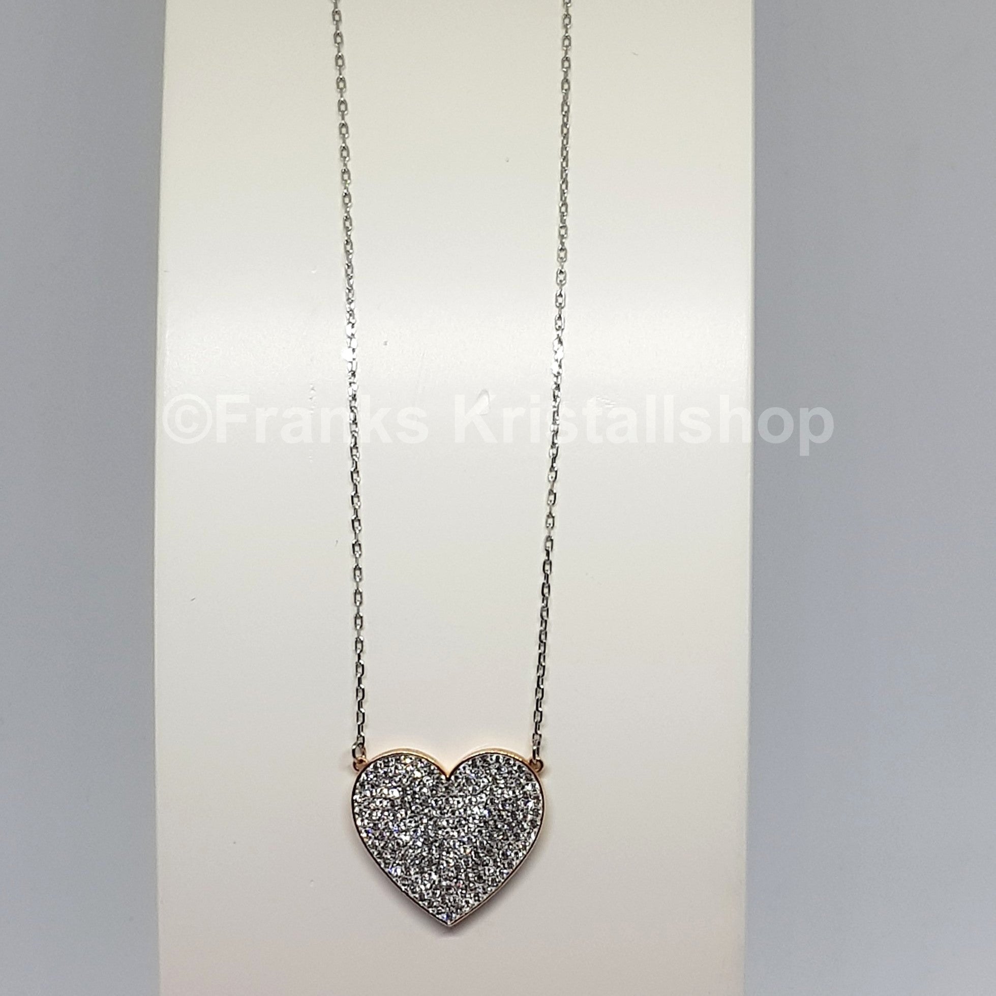 SWAROVSKI Cupid Herz Halskette, Weiß, Rhodiniert 5198940 oU