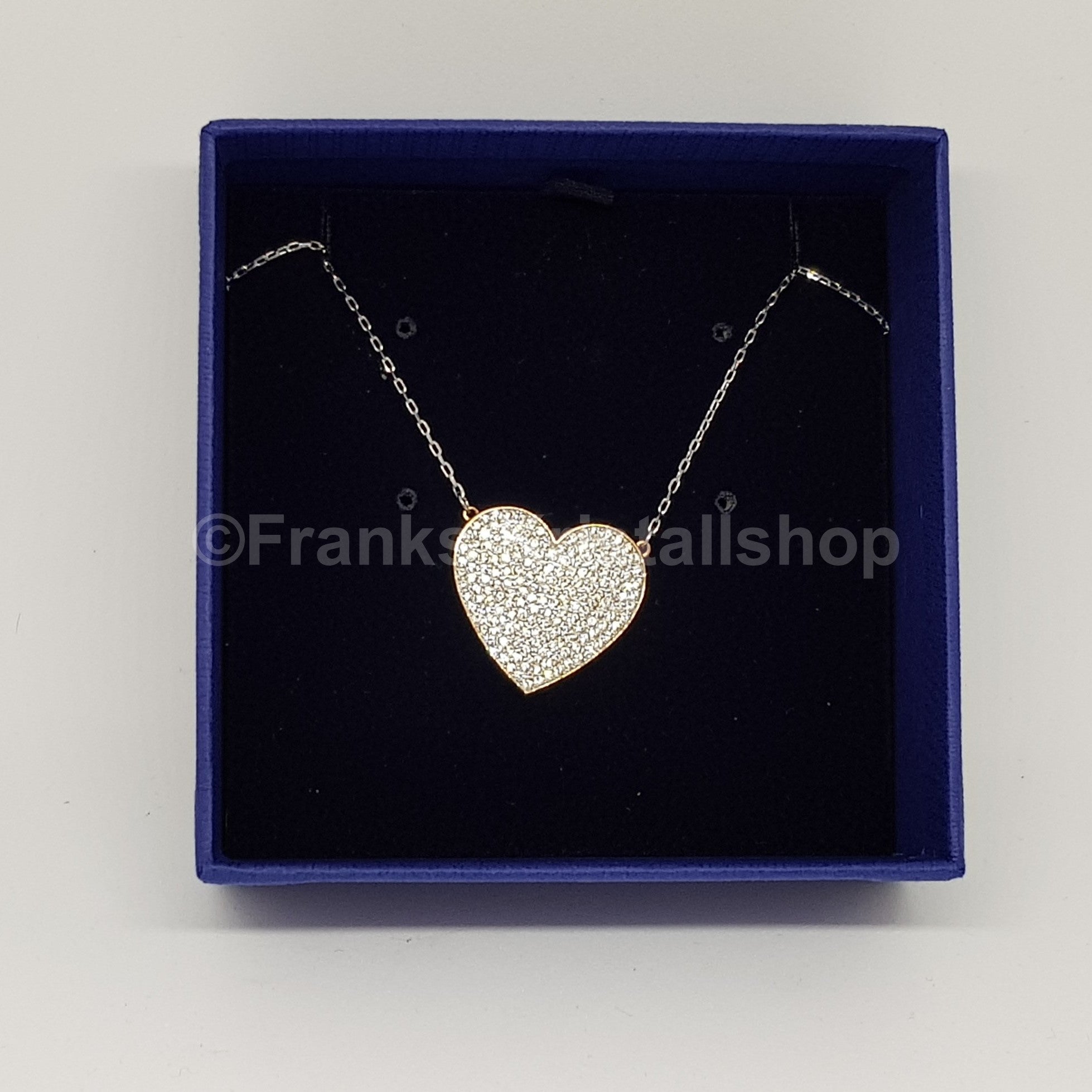 SWAROVSKI Cupid Herz Halskette, Weiß, Rhodiniert 5198940 oU