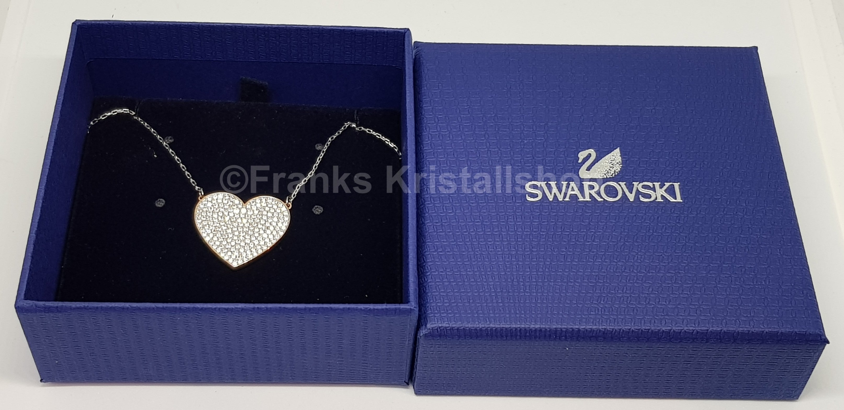 SWAROVSKI Cupid Herz Halskette, Weiß, Rhodiniert 5198940 oU