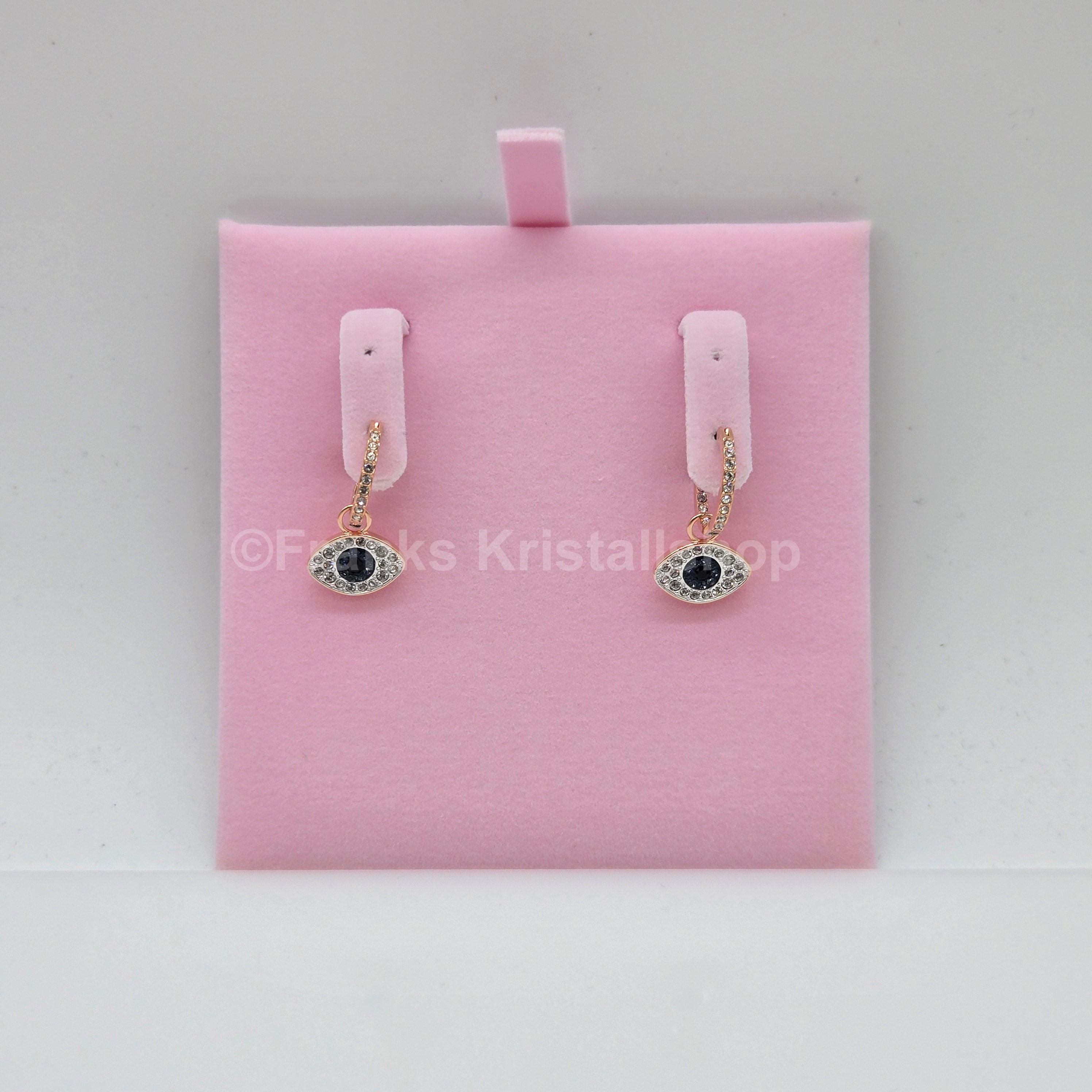SWAROVSKI Symbolica Kreolen Böser Blick, Blau, Roségold-Legierungsschicht 5425857
