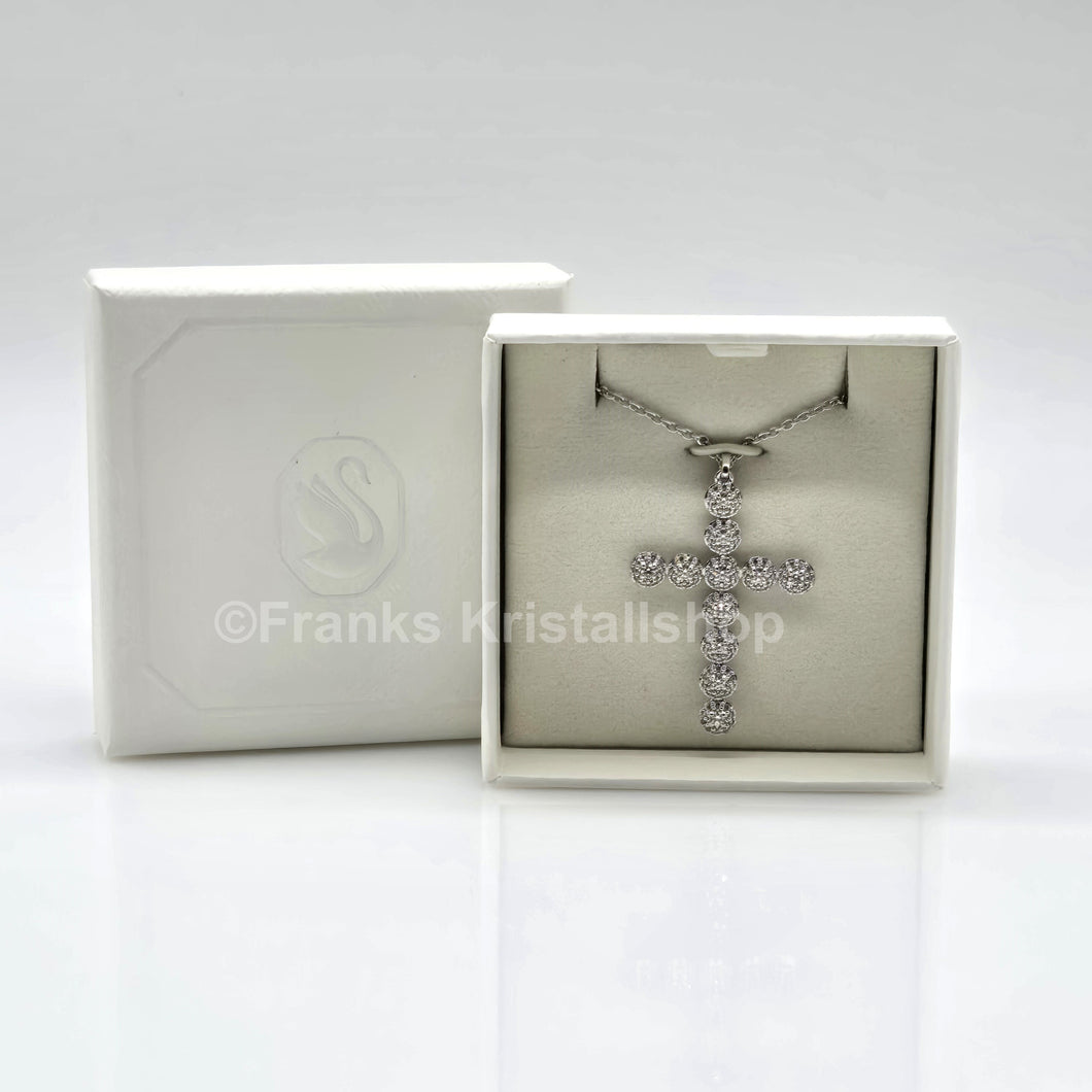SWAROVSKI Kreuz Halskette Insigne Weiß, Rhodiniert 5675573