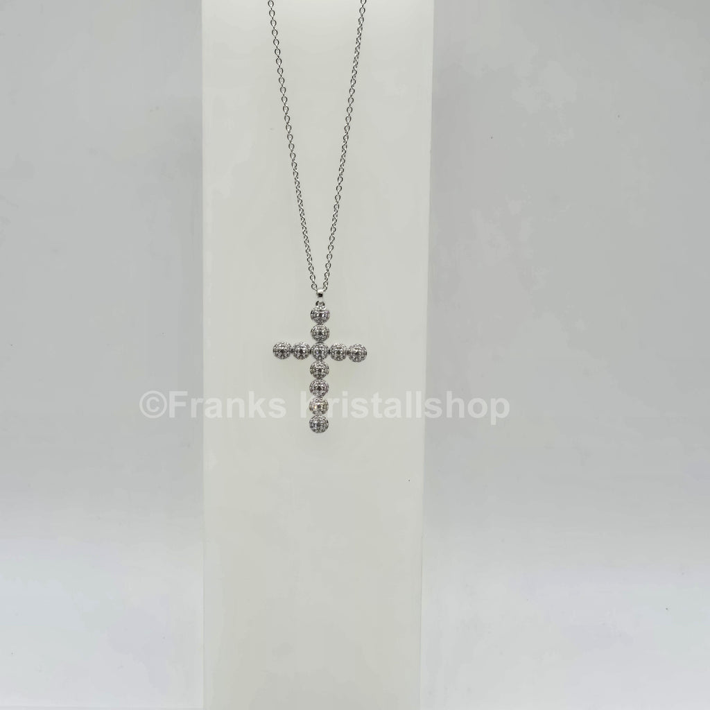 SWAROVSKI Kreuz Halskette Insigne Weiß, Rhodiniert 5675573