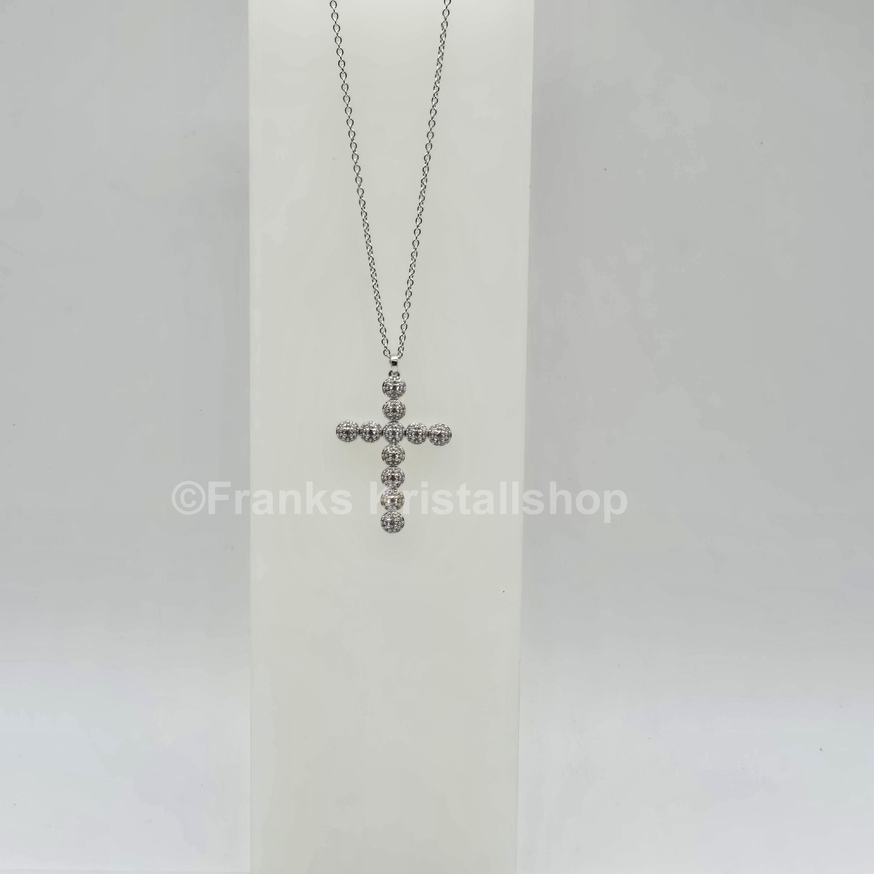 SWAROVSKI Kreuz Halskette Insigne Weiß, Rhodiniert 5675573