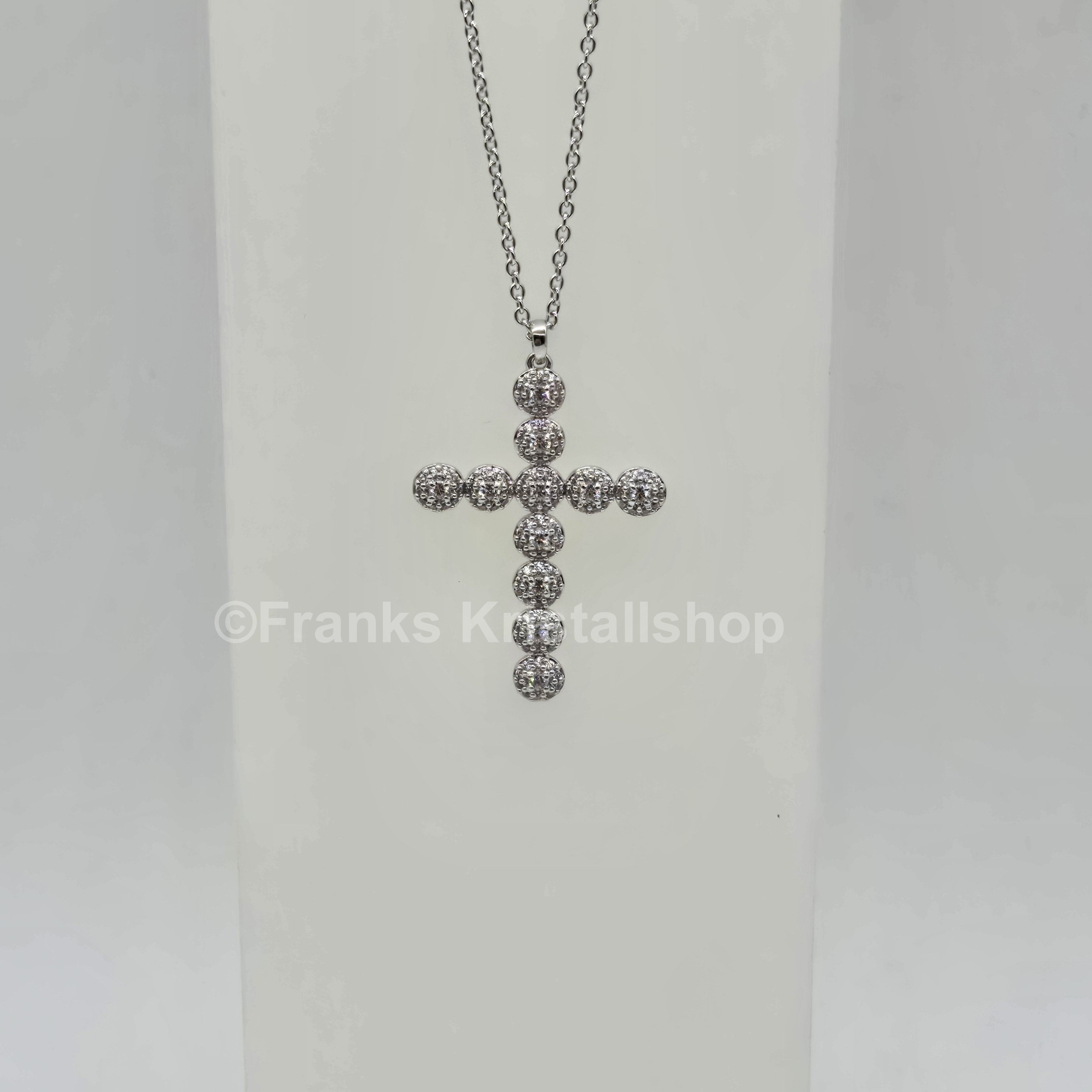SWAROVSKI Kreuz Halskette Insigne Weiß, Rhodiniert 5675573