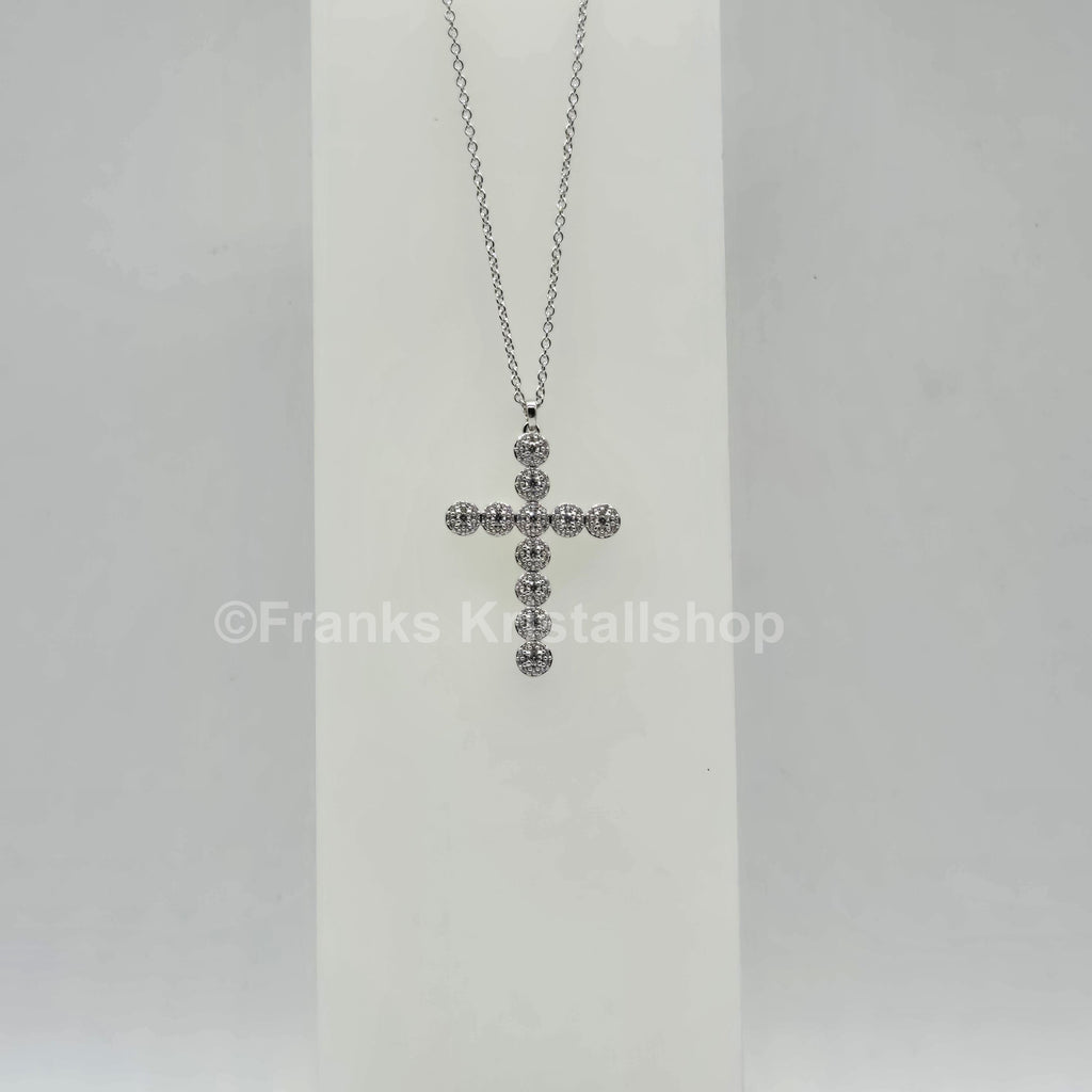 SWAROVSKI Kreuz Halskette Insigne Weiß, Rhodiniert 5675573