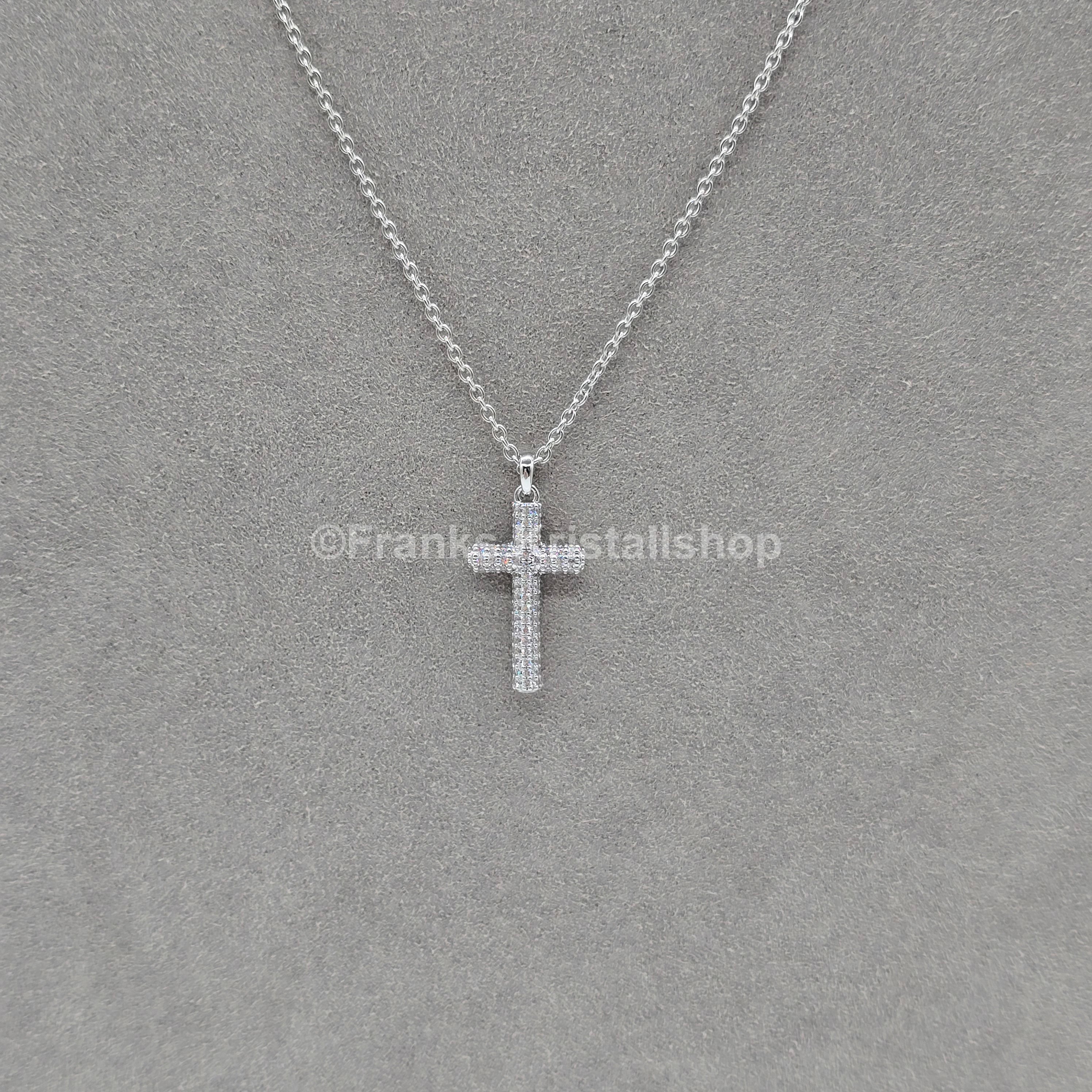 SWAROVSKI Kreuz Halskette Insigne Weiß, Rhodiniert 5675577