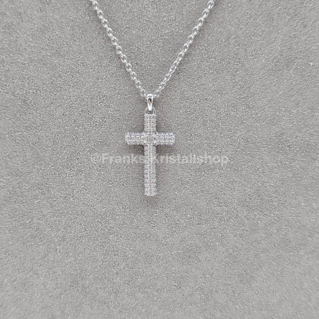 SWAROVSKI Kreuz Halskette Insigne Weiß, Rhodiniert 5675577