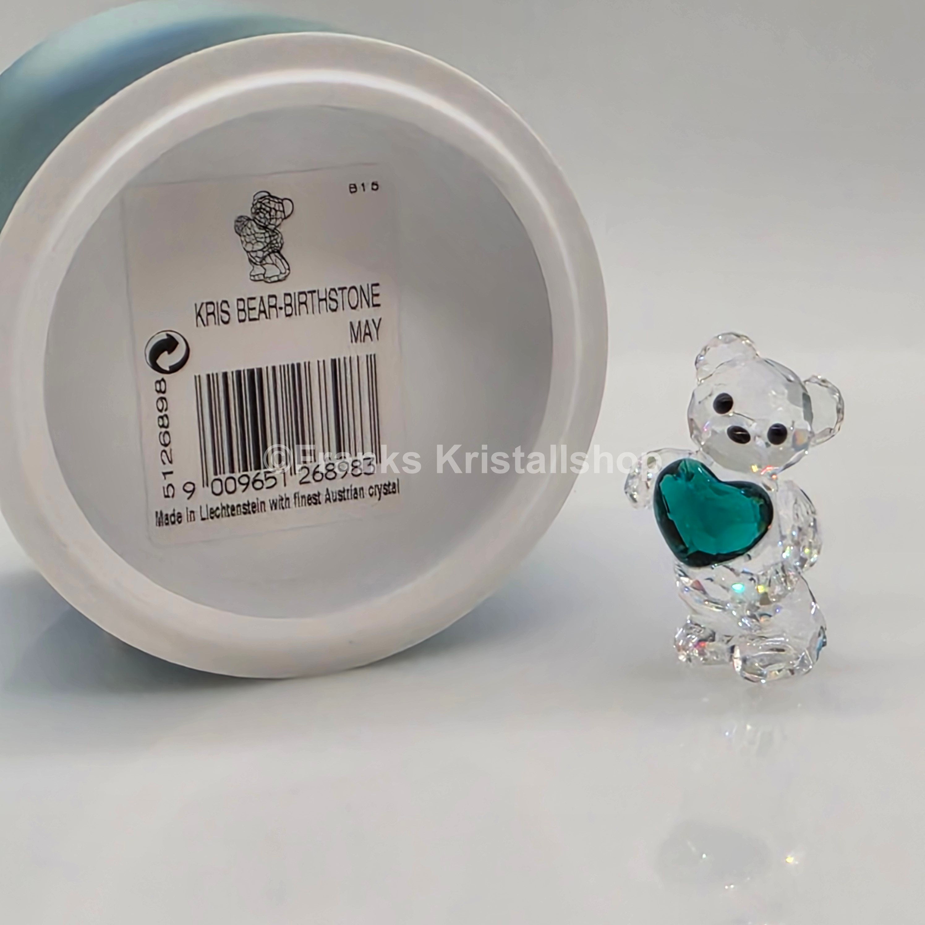 SWAROVSKI Kris Bär Herz Geburtsstein Mai Grün 5126898