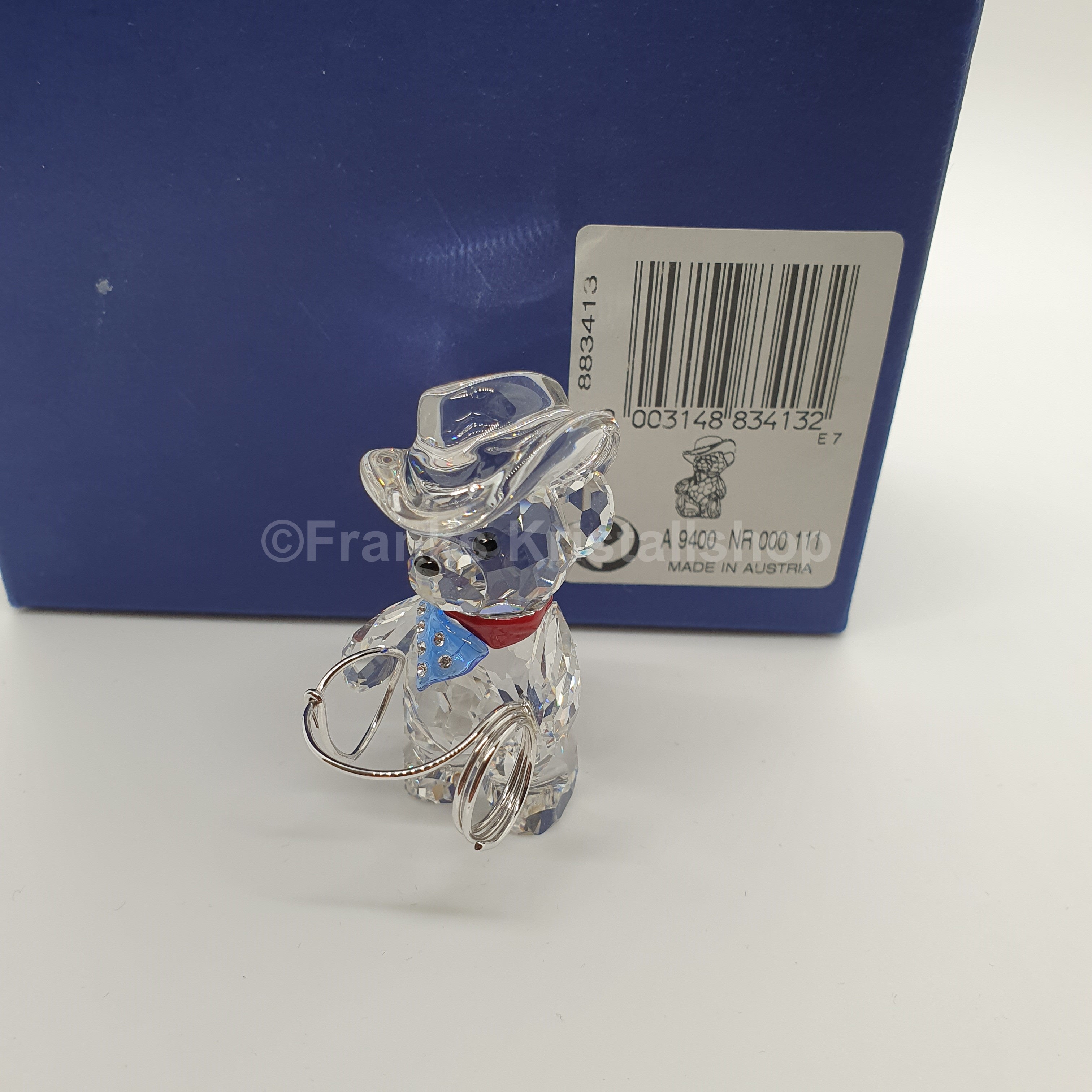 SWAROVSKI Kris Bär Johnny der Cowboy Länderbär Amerika USA 883413