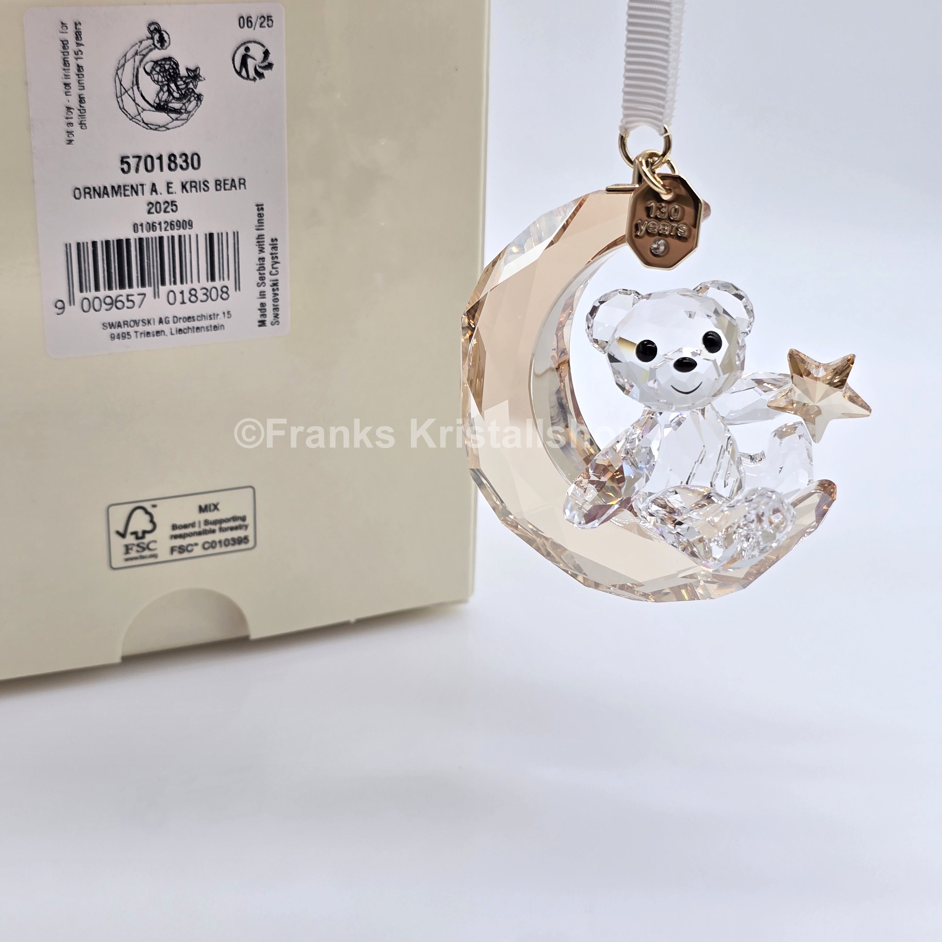 SWAROVSKI Kris Bär Weihnachten 2025 SCS Jahresausgabe Mond Ornament 5701830