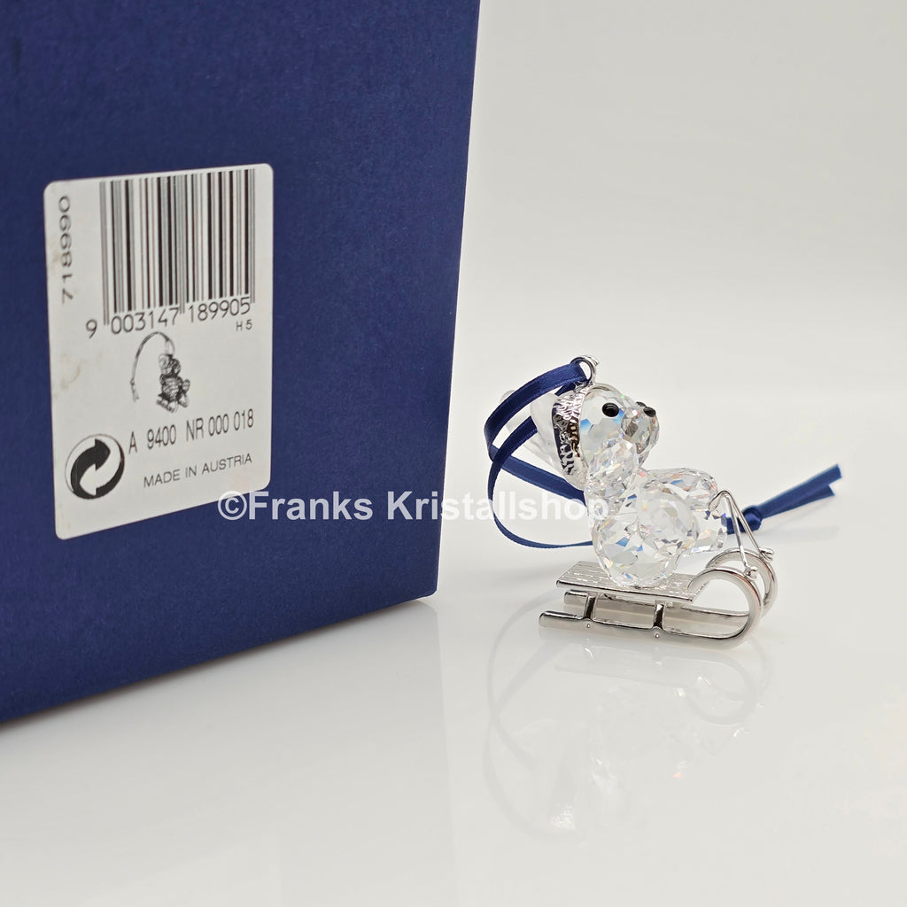 SWAROVSKI Kris Bär auf Schlitten Ornament 718990