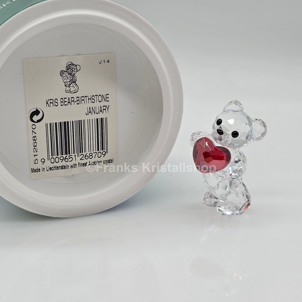 SWAROVSKI Kris Bär Herz Geburtsstein Januar Rot 5126870