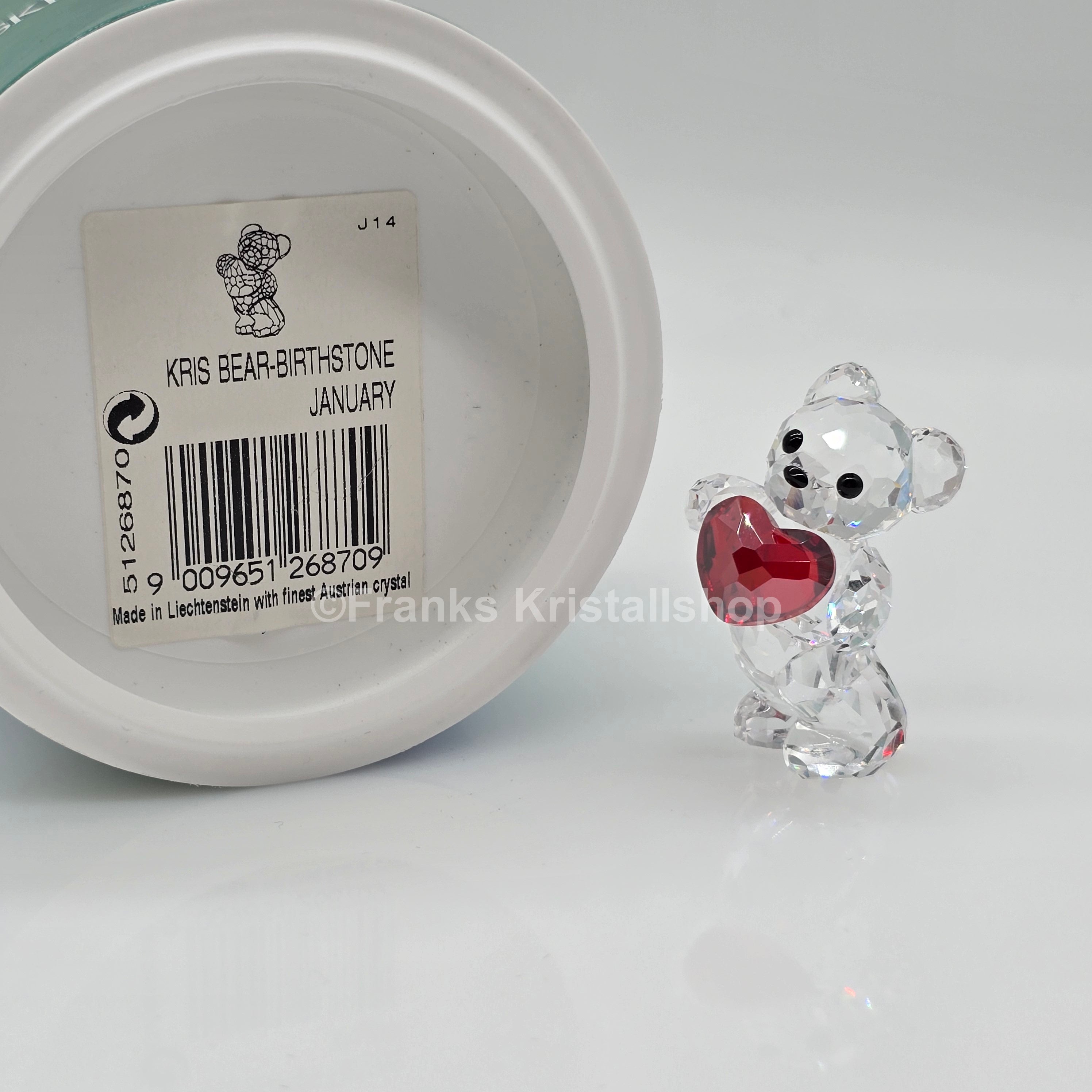 SWAROVSKI Kris Bär Herz Geburtsstein Januar Rot 5126870