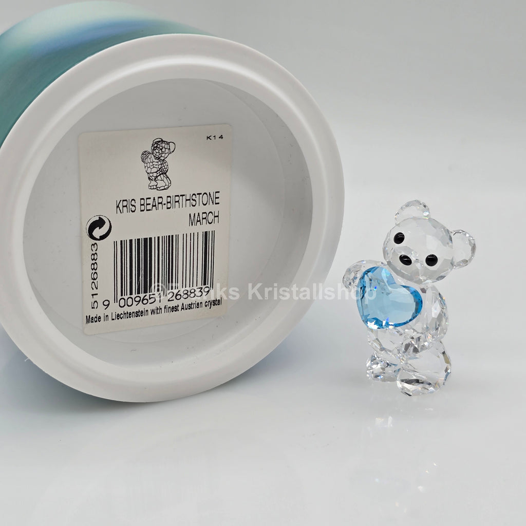 SWAROVSKI Kris Bär Herz Geburtsstein März Blau 5126883