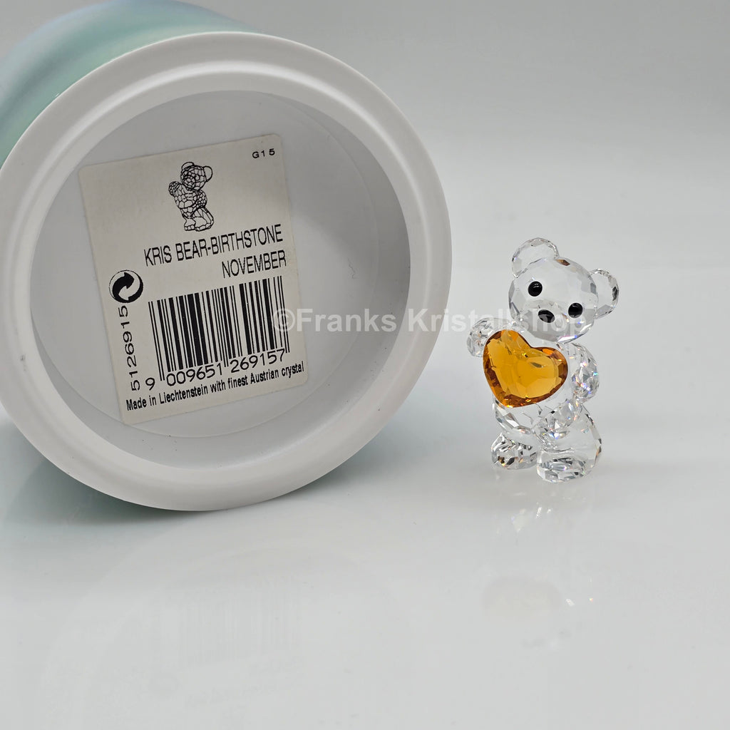 SWAROVSKI Kris Bär Herz Geburtsstein November Topaz Orange 5126915