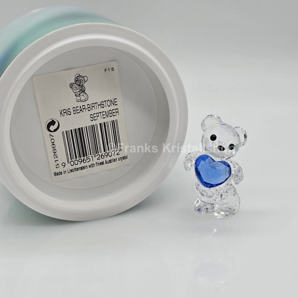 SWAROVSKI Kris Bär Herz Geburtsstein September Blau 5126907