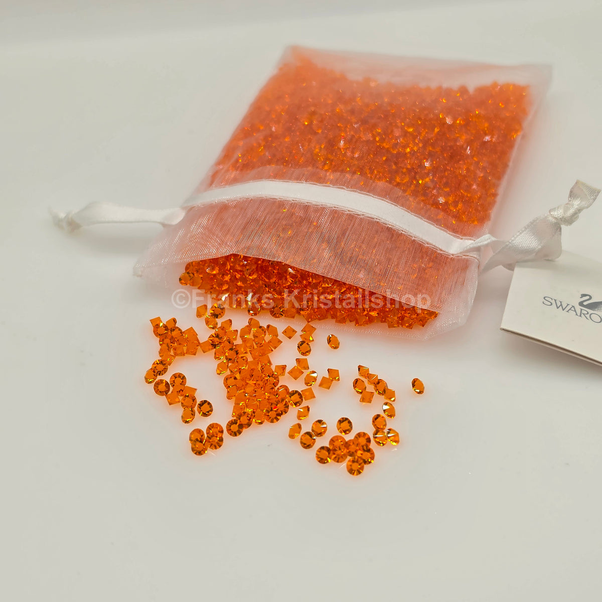 SWAROVSKI Kristall Dekosteine 2 mm Bernstein Orange