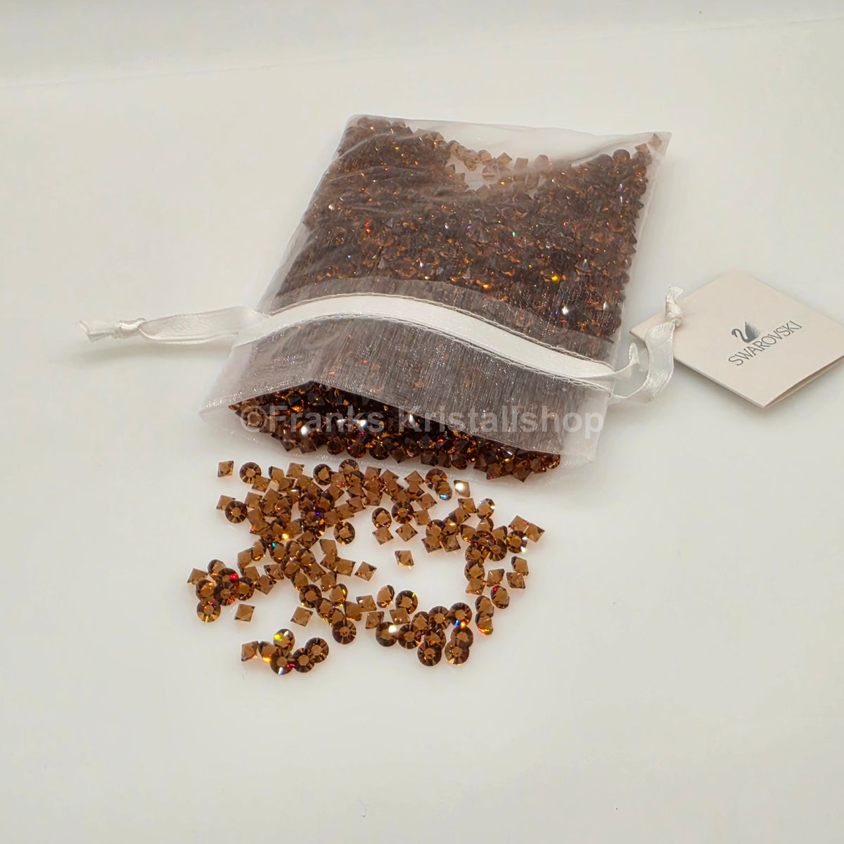 SWAROVSKI Kristall Dekosteine 4 mm Braun Topas