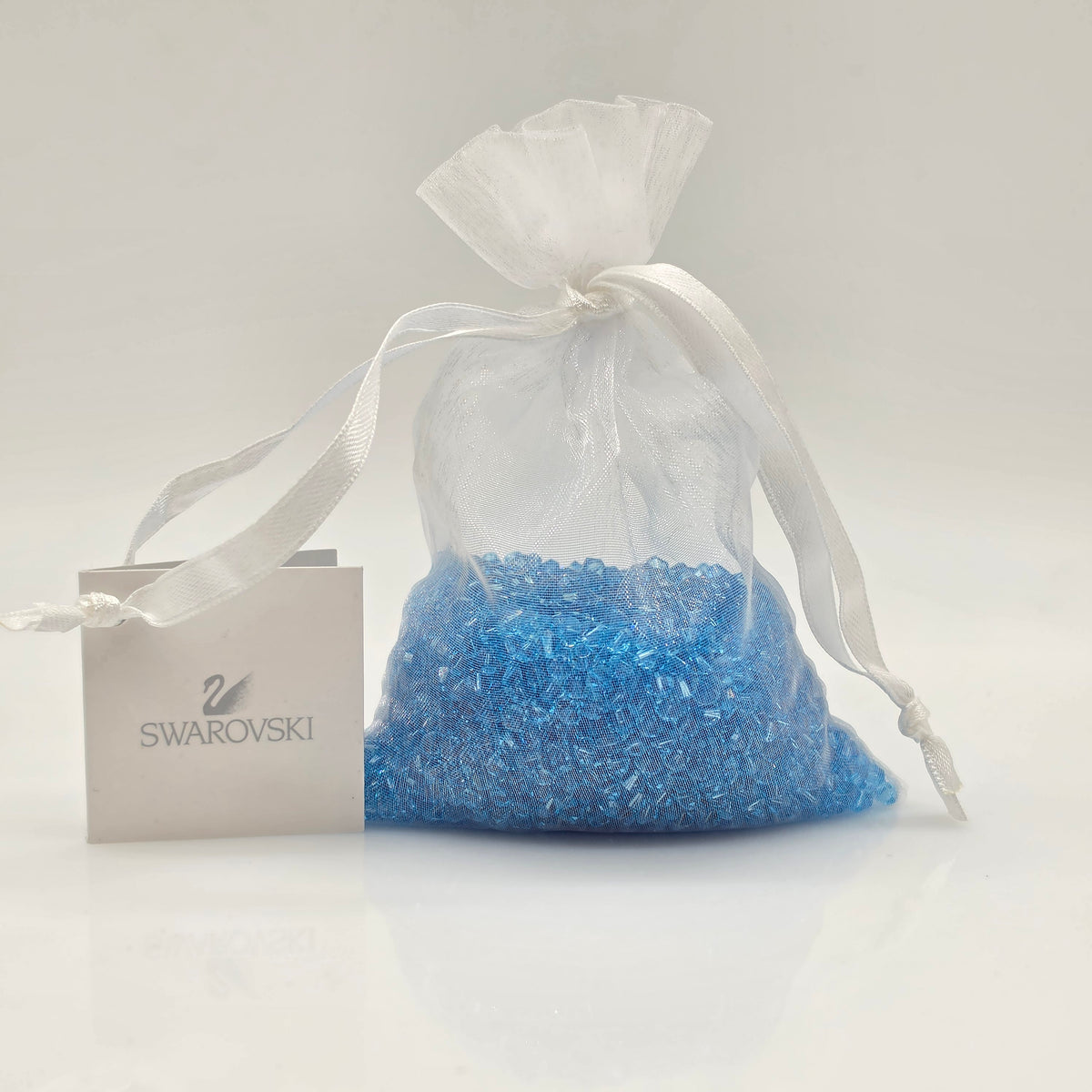 SWAROVSKI Kristall Dekosteine Doppelkegel Perlen 4 mm Aquamarin