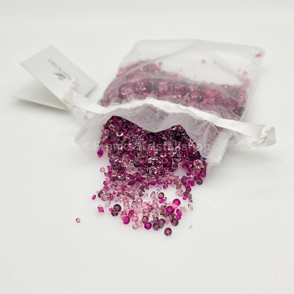 SWAROVSKI Kristall Dekosteine bis 4 mm Fuchsia