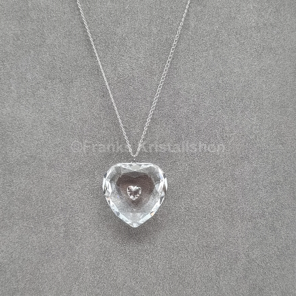 SWAROVSKI Kristall Herz Halskette Klar 1152185