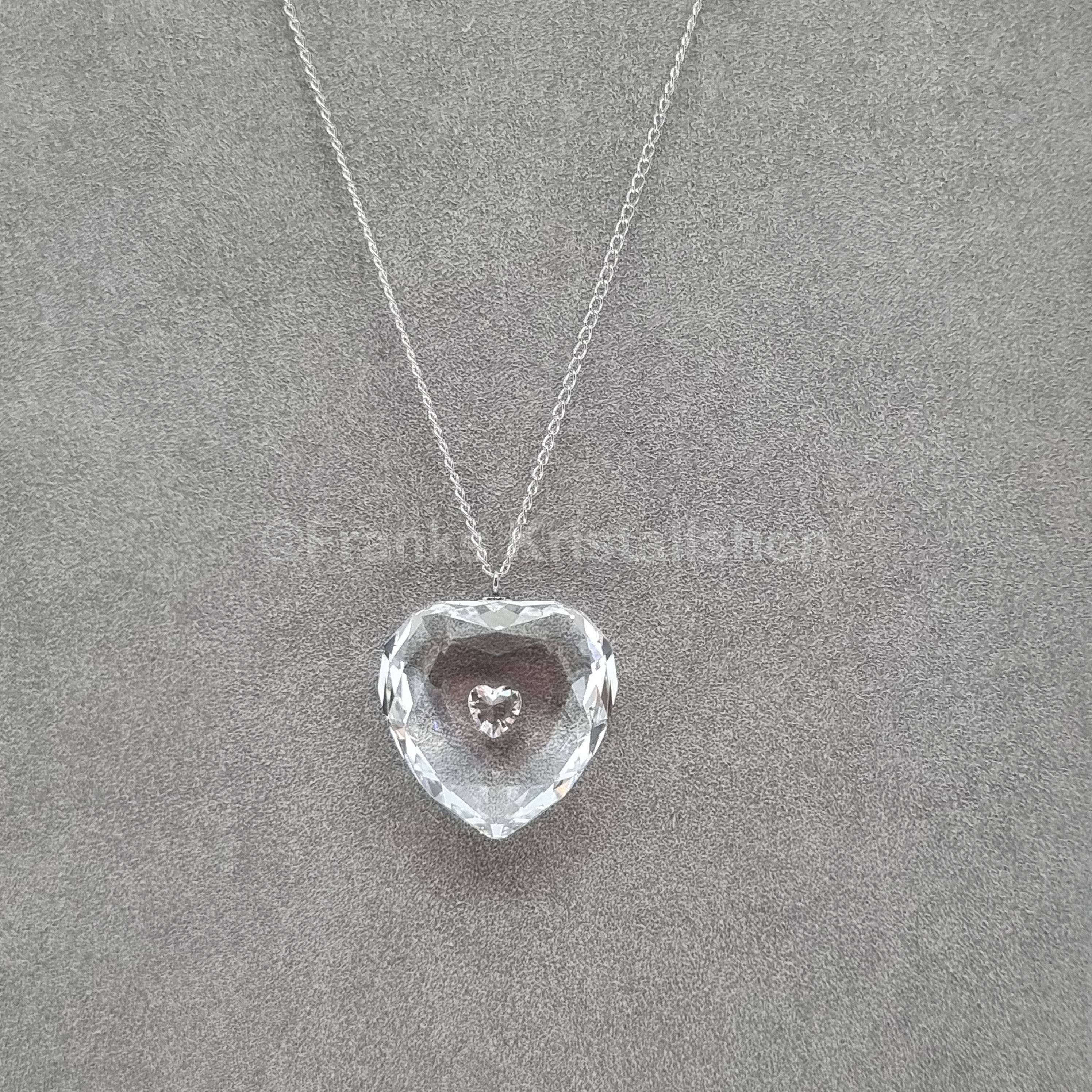 SWAROVSKI Kristall Herz Halskette Klar 1152185