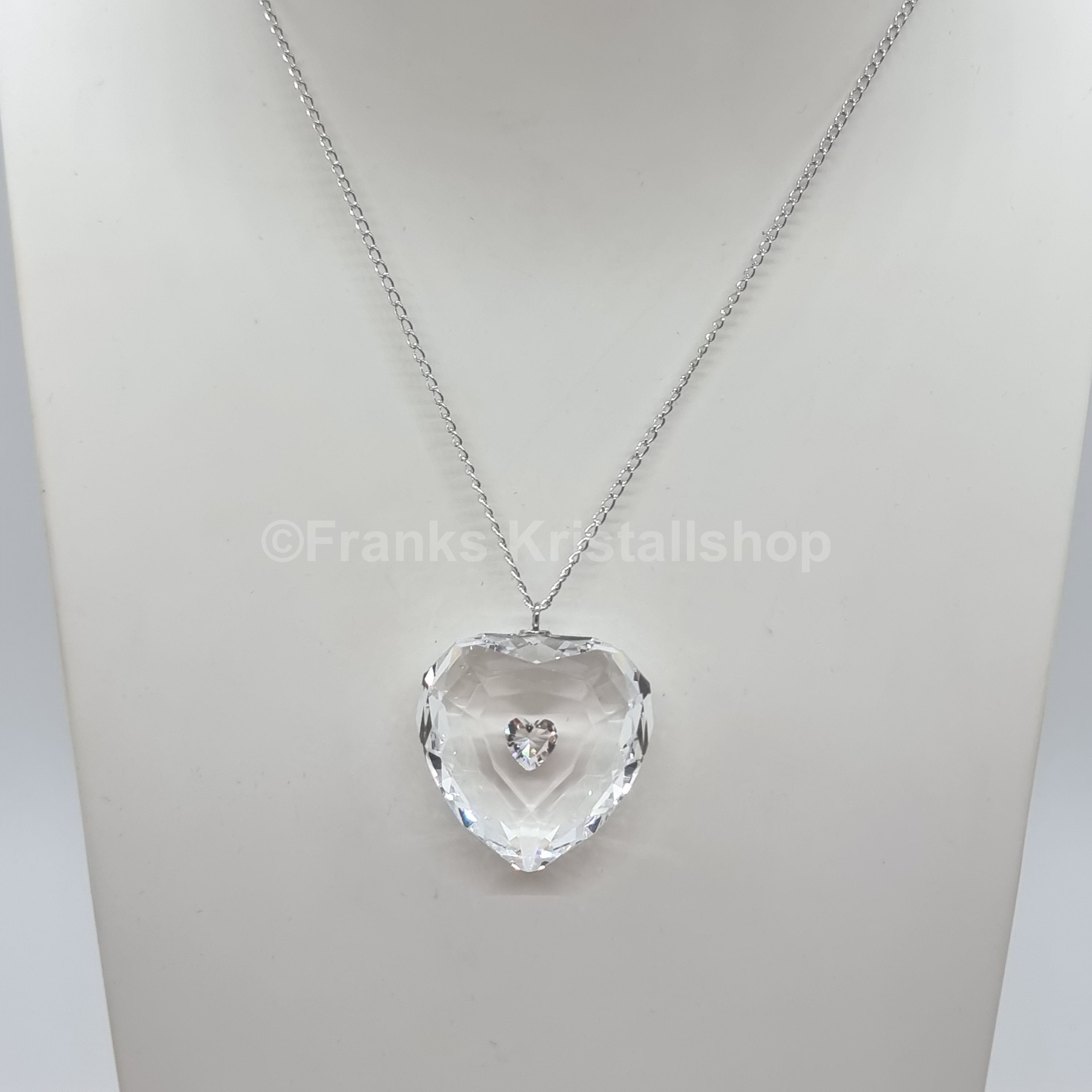 SWAROVSKI Kristall Herz Halskette Klar 1152185