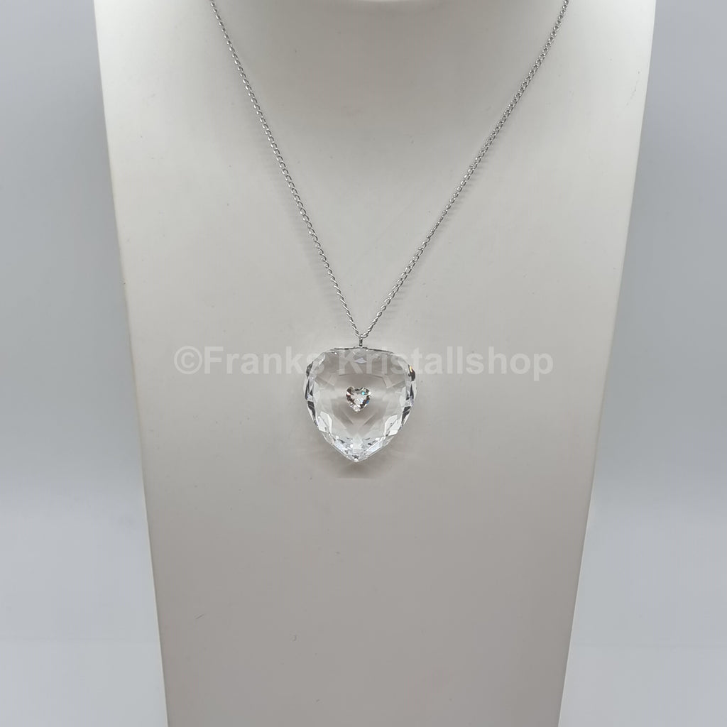 SWAROVSKI Kristall Herz Halskette Klar 1152185