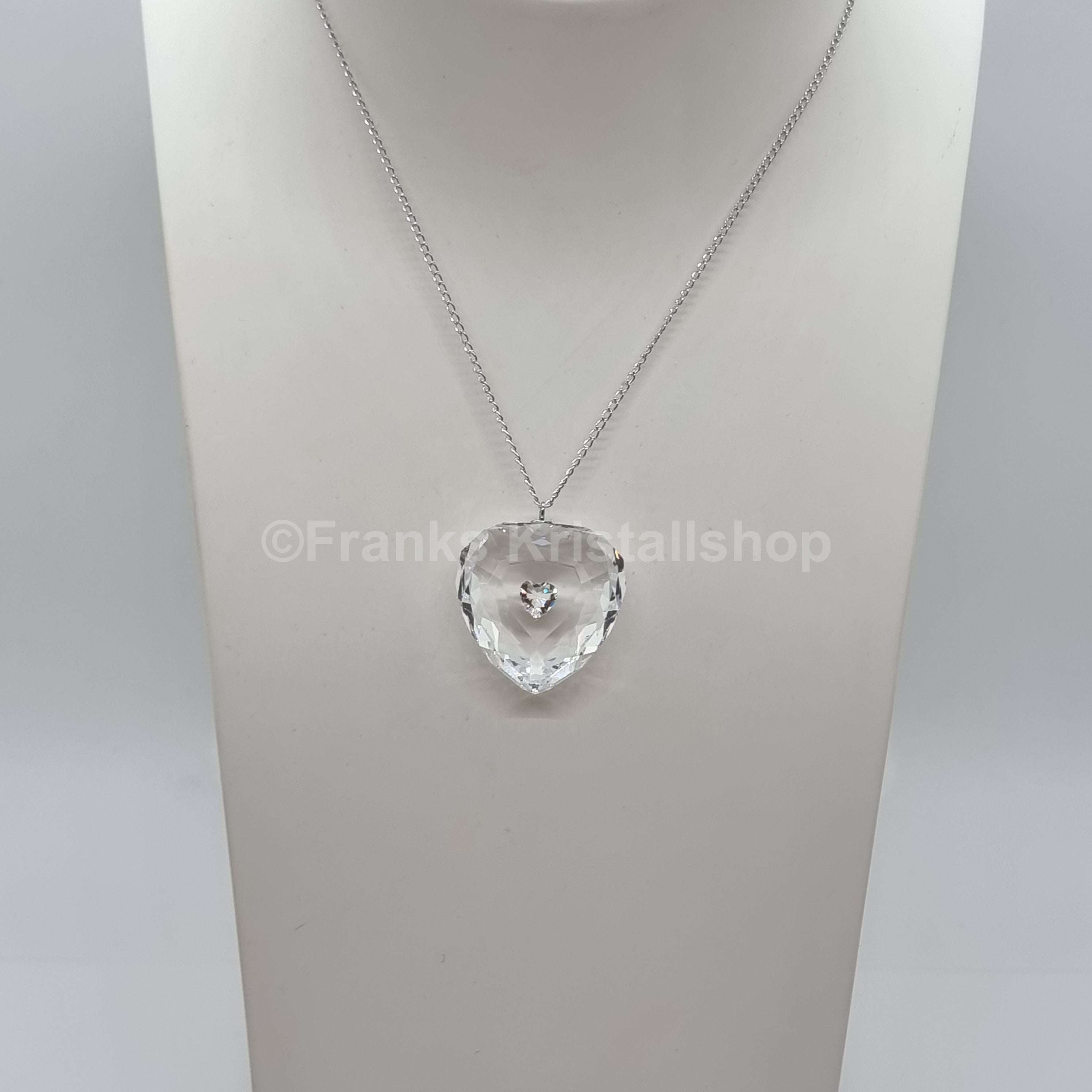 SWAROVSKI Kristall Herz Halskette Klar 1152185