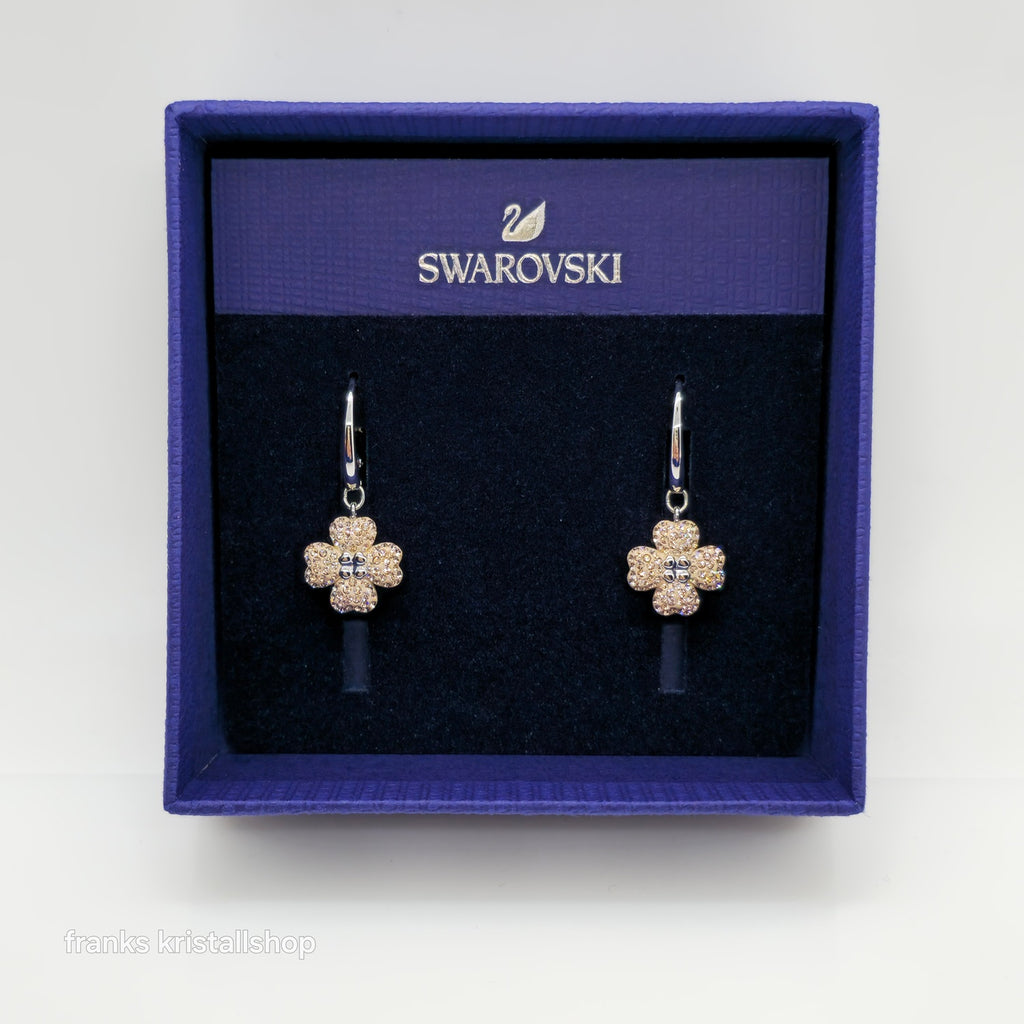 SWAROVSKI Latisha Drop-Ohrhänger Blume, Rosa, Rhodiniert 5636485
