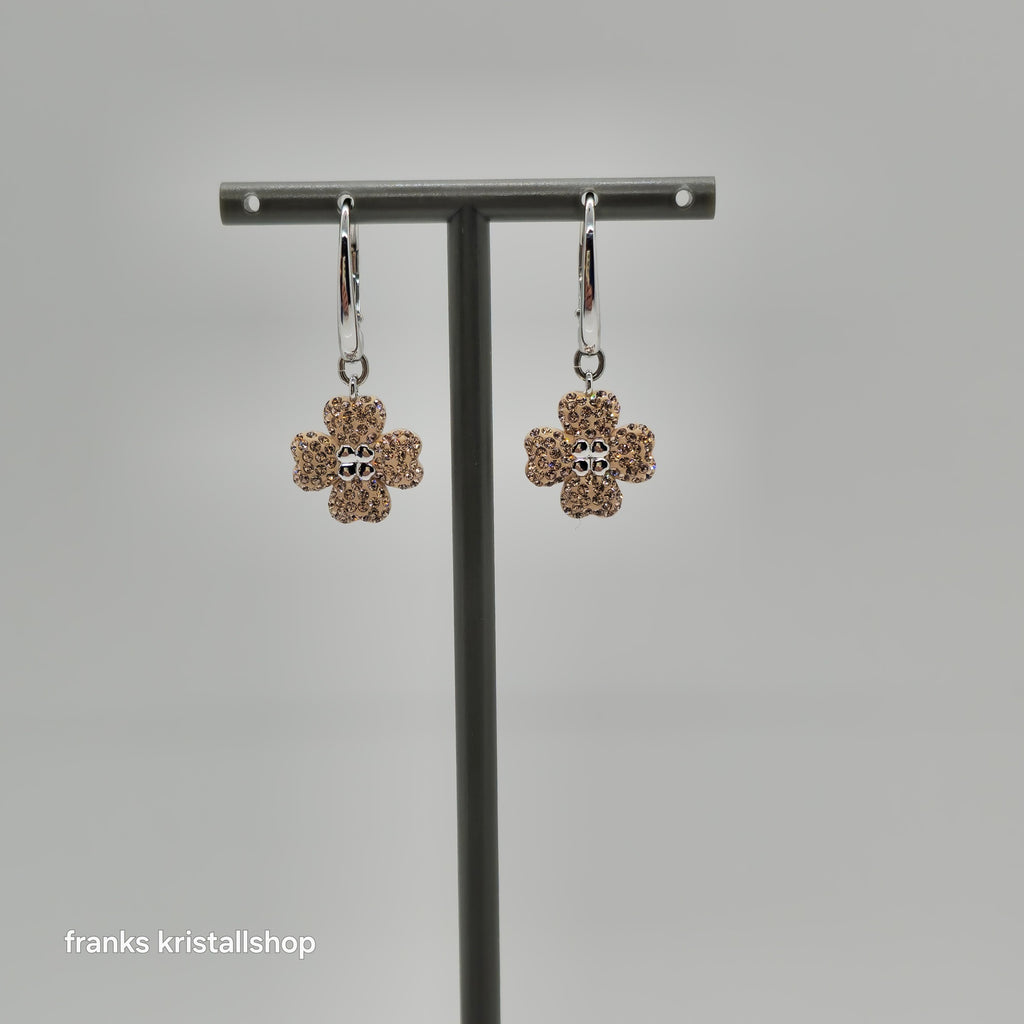 SWAROVSKI Latisha Drop-Ohrhänger Blume, Rosa, Rhodiniert 5636485