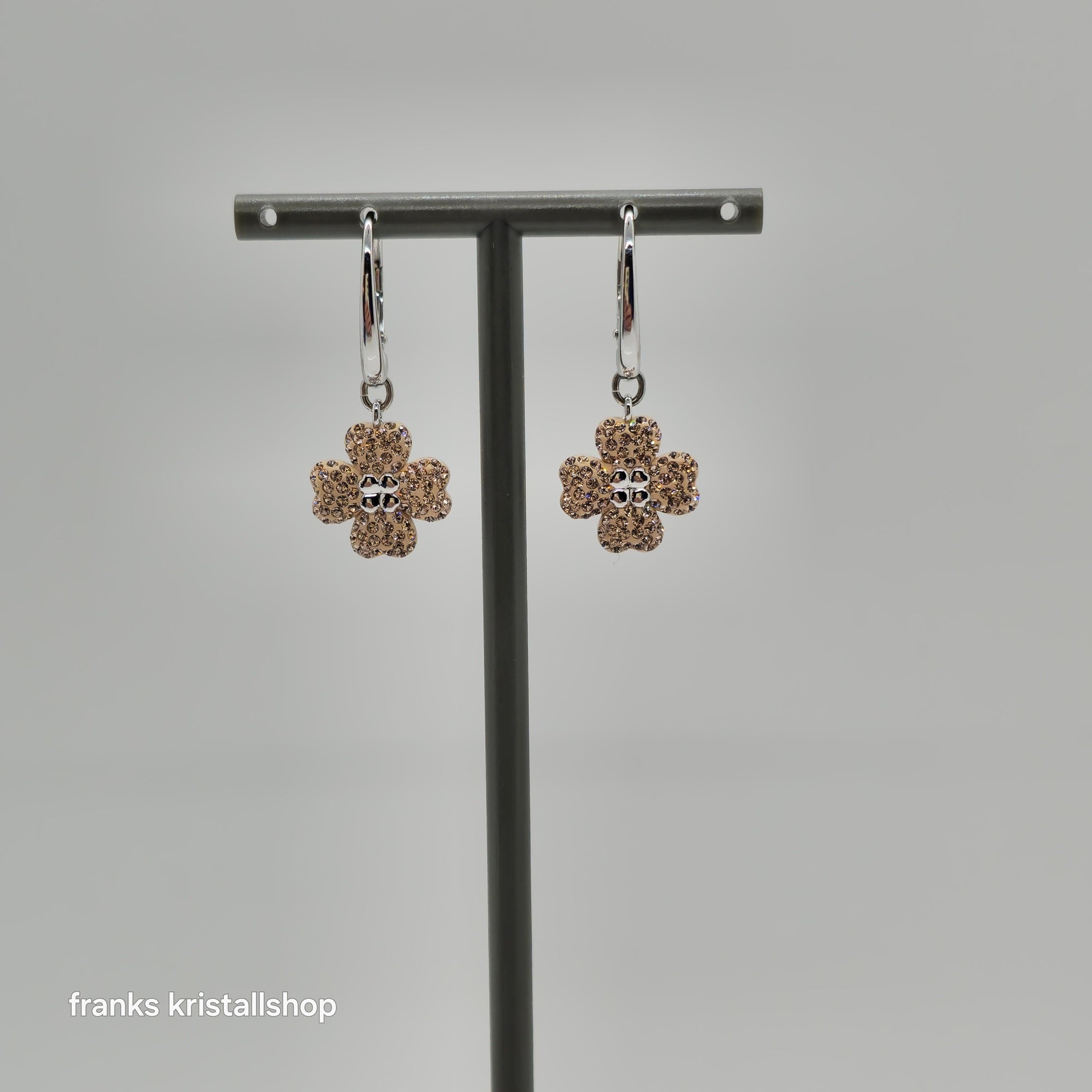 SWAROVSKI Latisha Drop-Ohrhänger Blume, Rosa, Rhodiniert 5636485