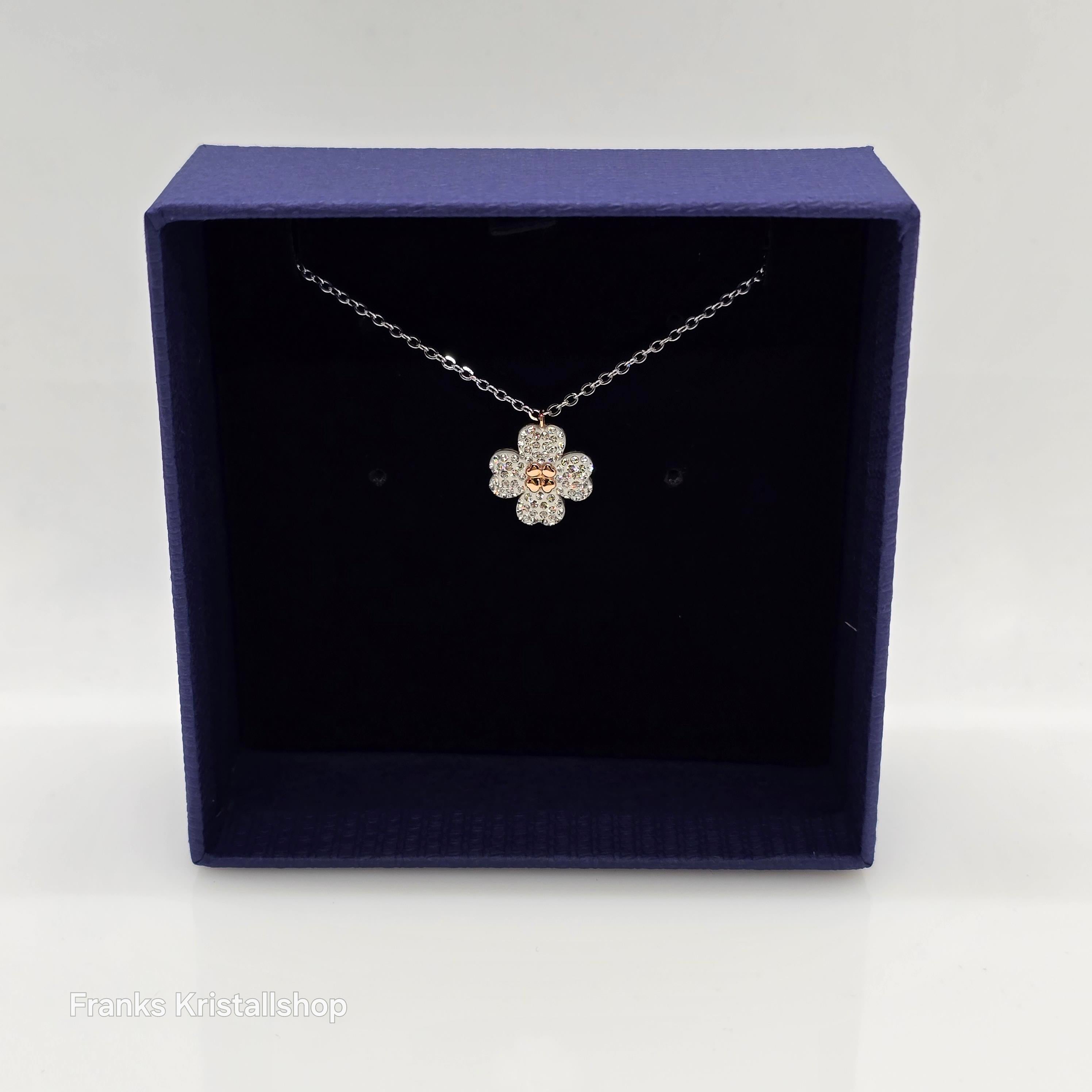 SWAROVSKI Latisha Halskette Blume Weiß, Rosa Rhodiniert 5636488