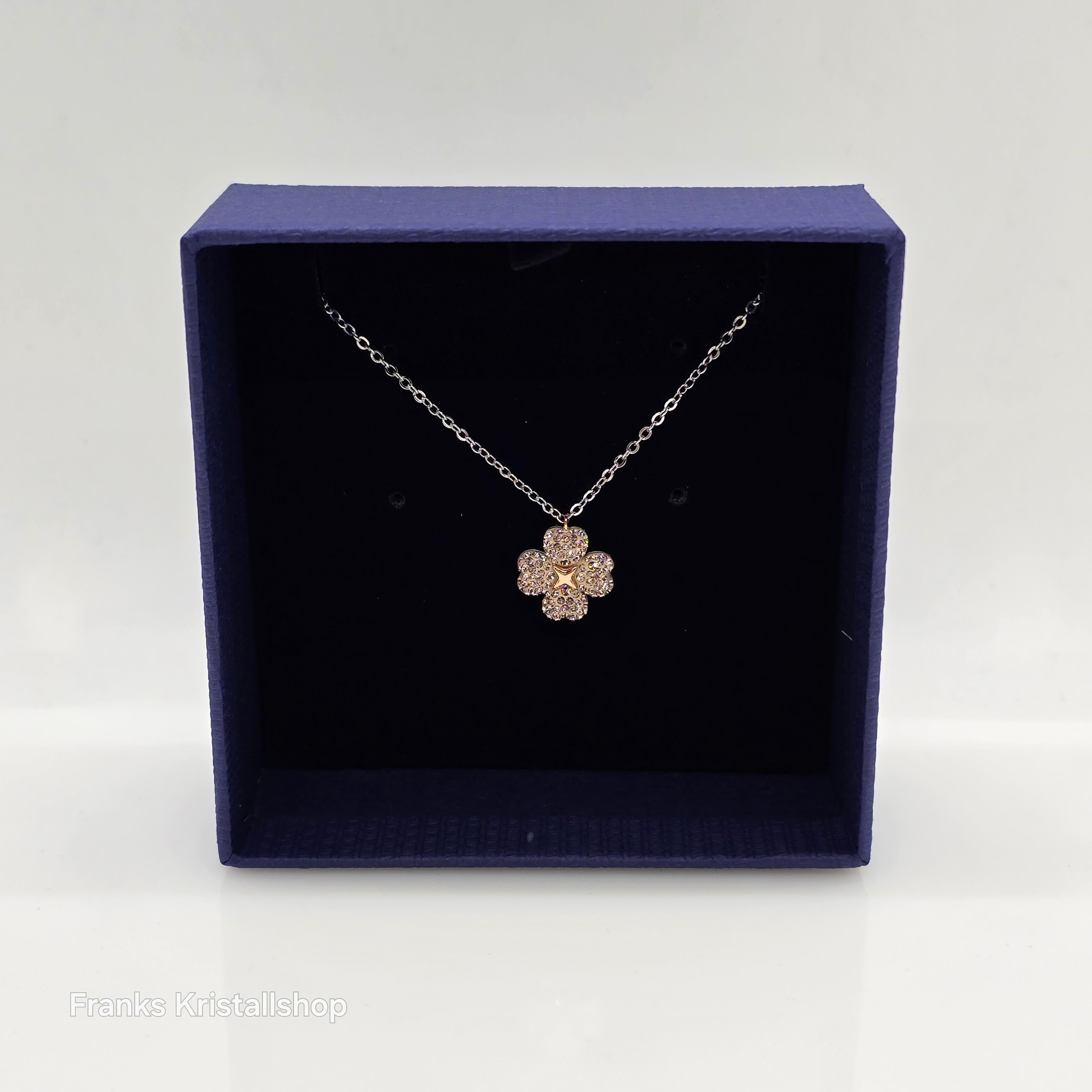 SWAROVSKI Latisha Halskette Blume Weiß, Rosa Rhodiniert 5636488