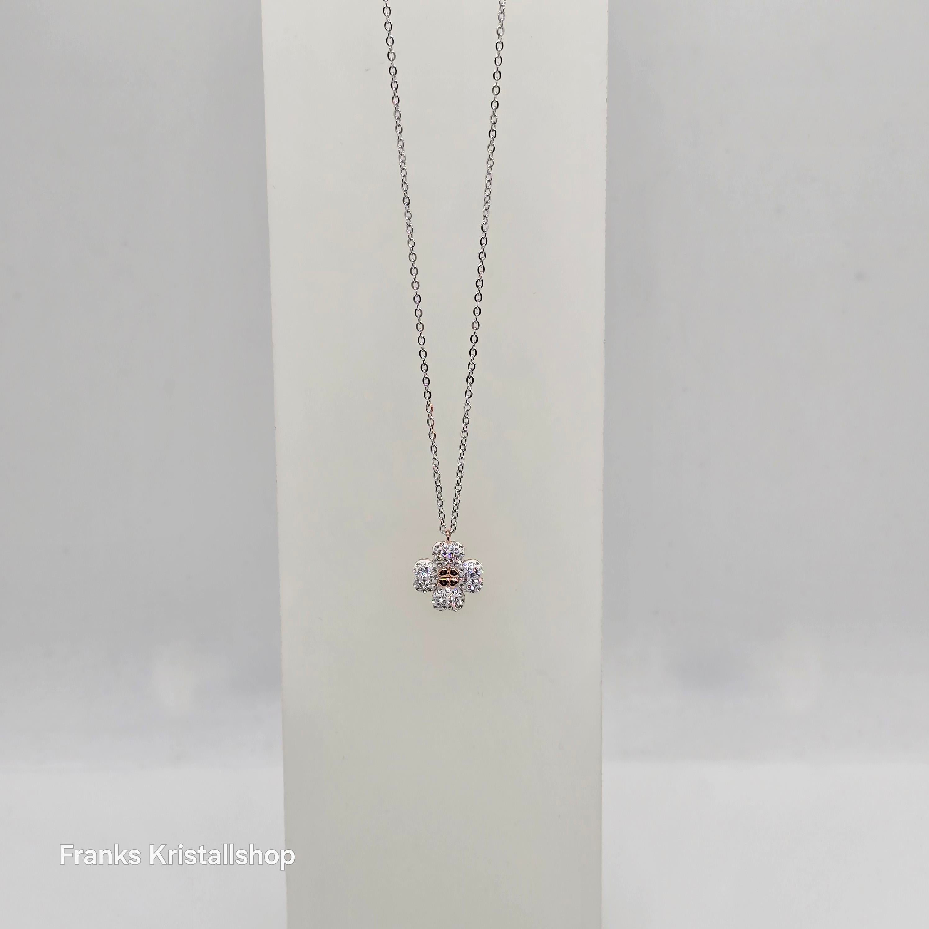 SWAROVSKI Latisha Halskette Blume Weiß, Rosa Rhodiniert 5636488