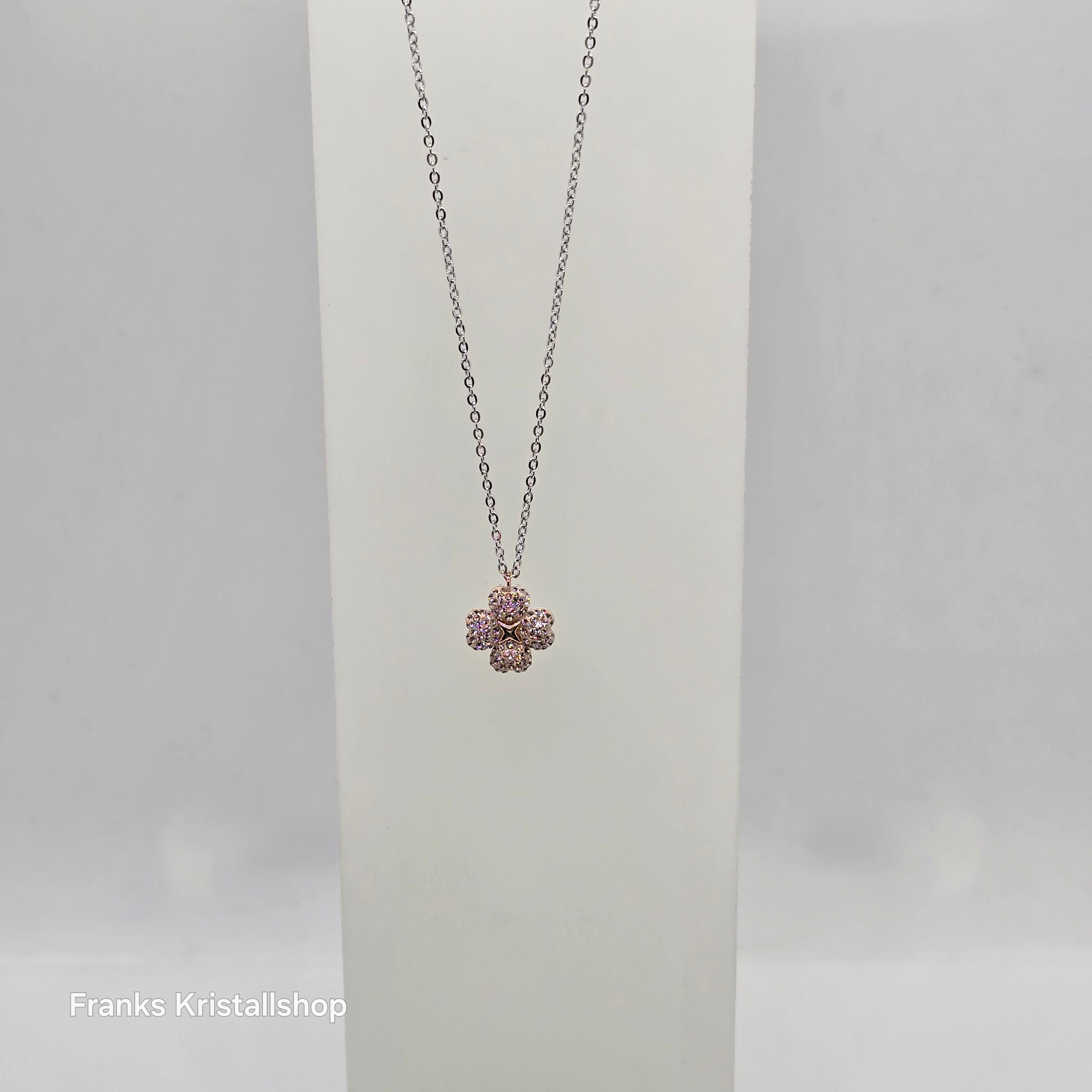 SWAROVSKI Latisha Halskette Blume Weiß, Rosa Rhodiniert 5636488