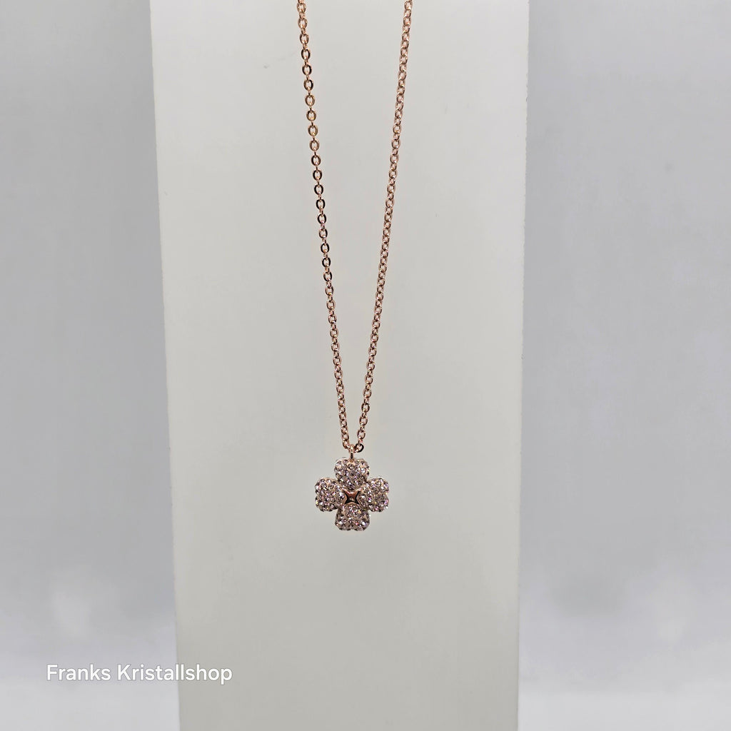 SWAROVSKI Latisha Halskette Blume Rosa, Roségold-Legierungsschicht 5636489